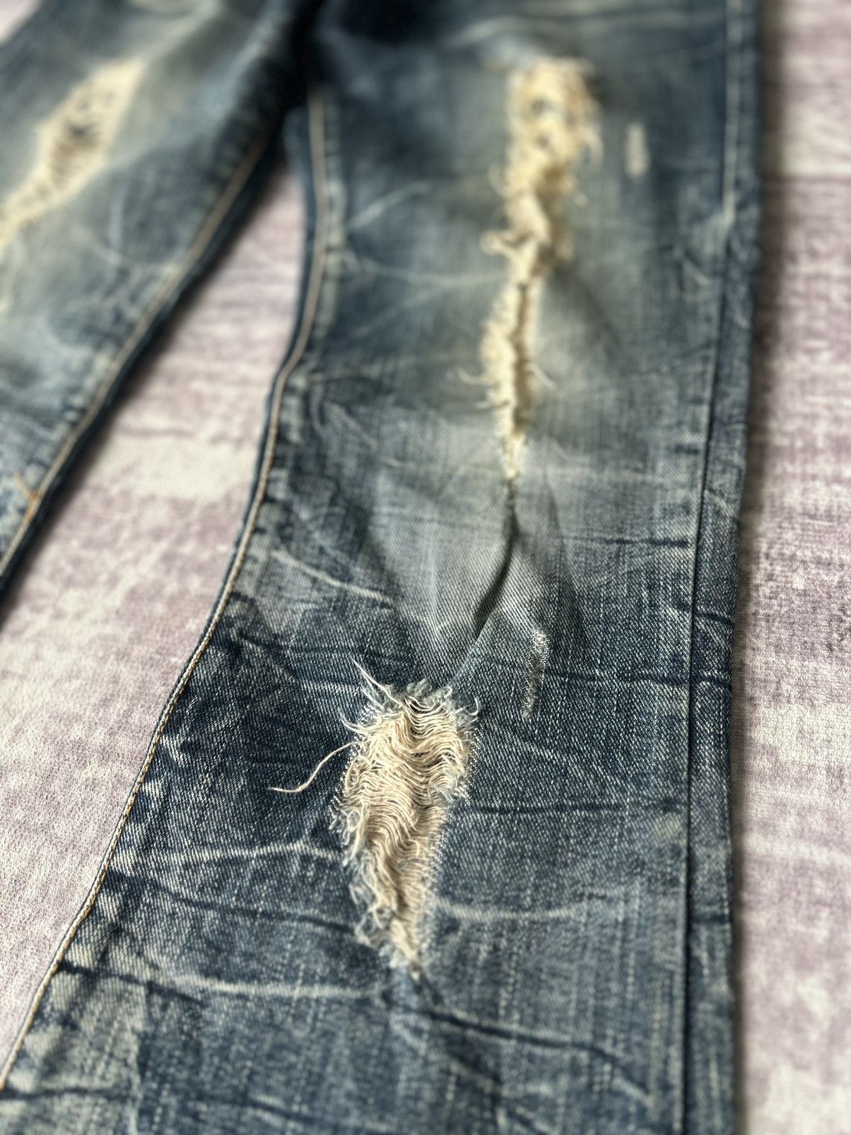 GOA GOA Super Flared Distressed Jeans Size US 29 - 7 Thumbnail