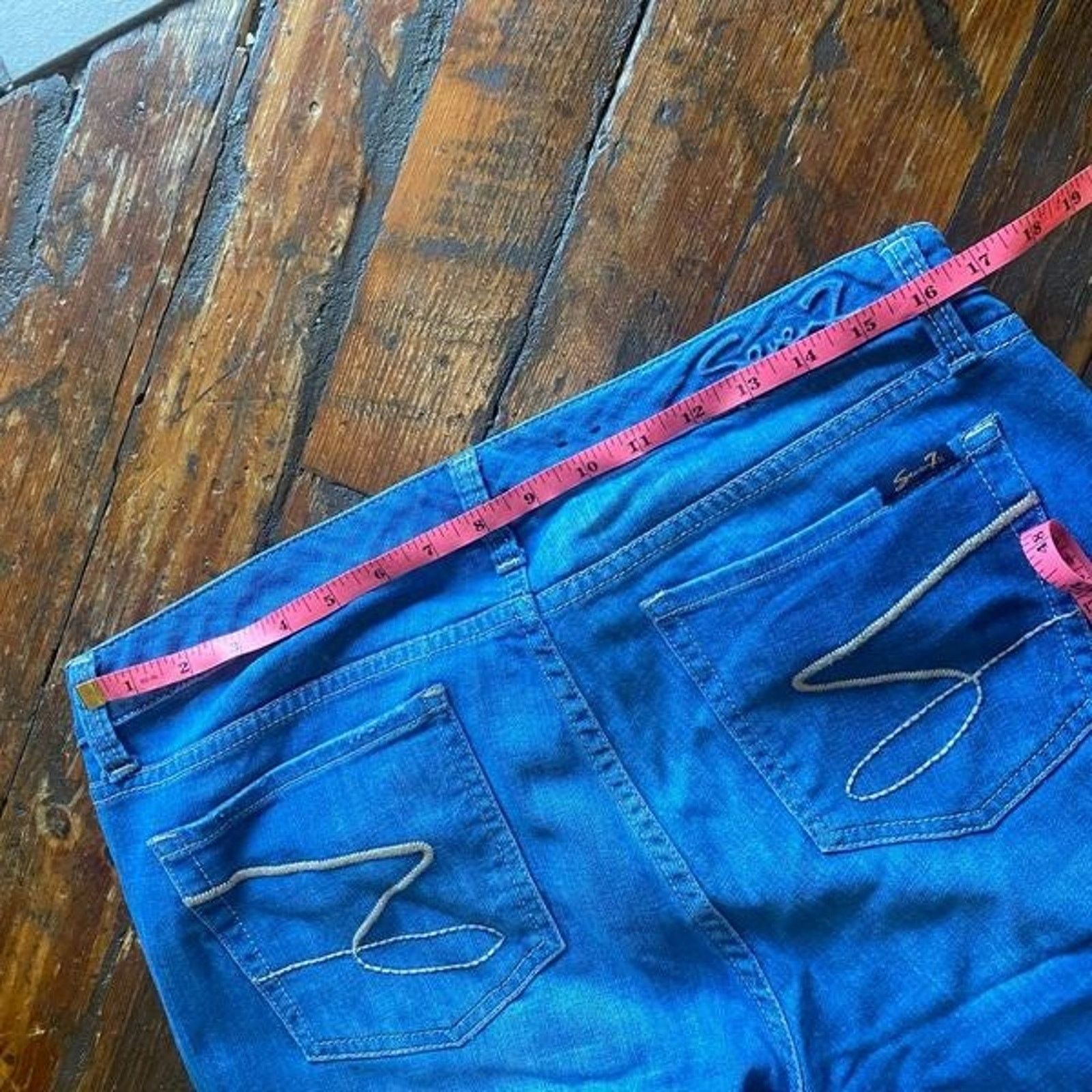 7 For All Mankind 7 for All Mankind Flare Blue Jeans Size 12, MSRP $228 Size 34" / US 12 / IT 48 - 9 Thumbnail