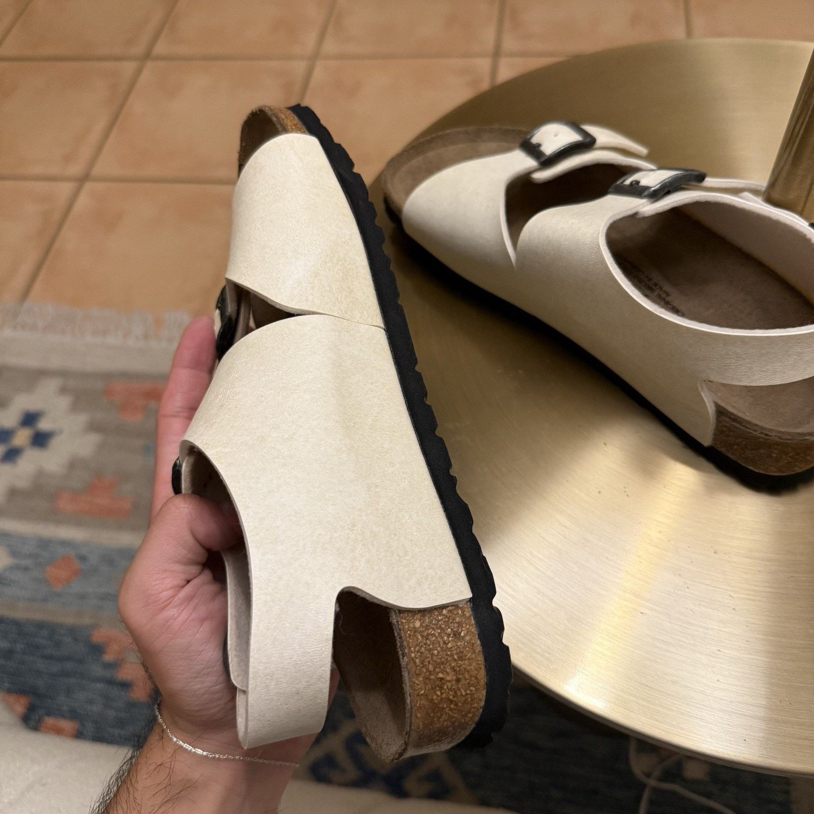 Birkenstock Birki’s Birkenstock Milano Molted Ivory SlingBack Sandals Size US 6 / IT 36 - 6 Thumbnail
