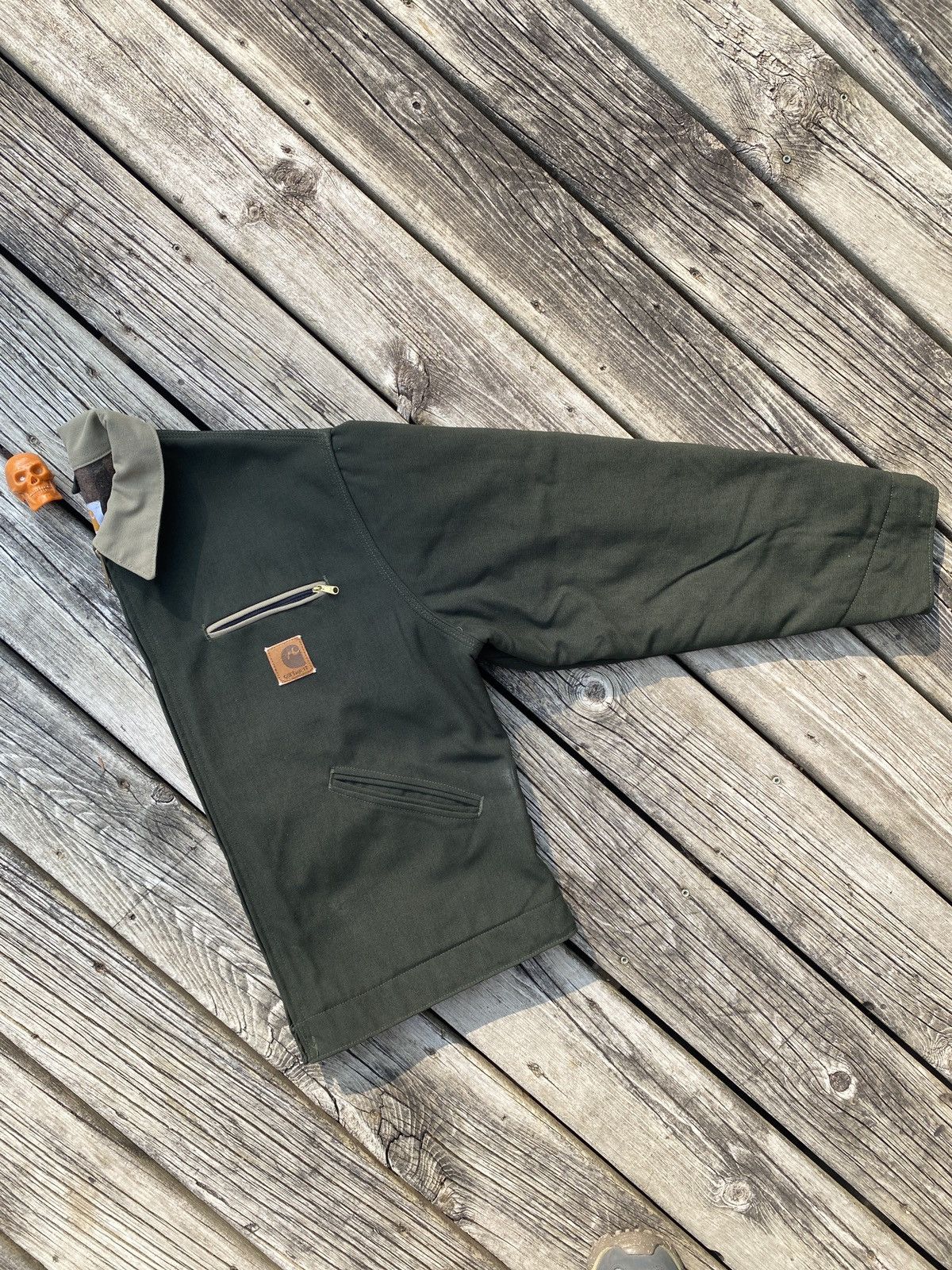 Carhartt × Vintage Carhartt J129 OLV green detroit jacket sz