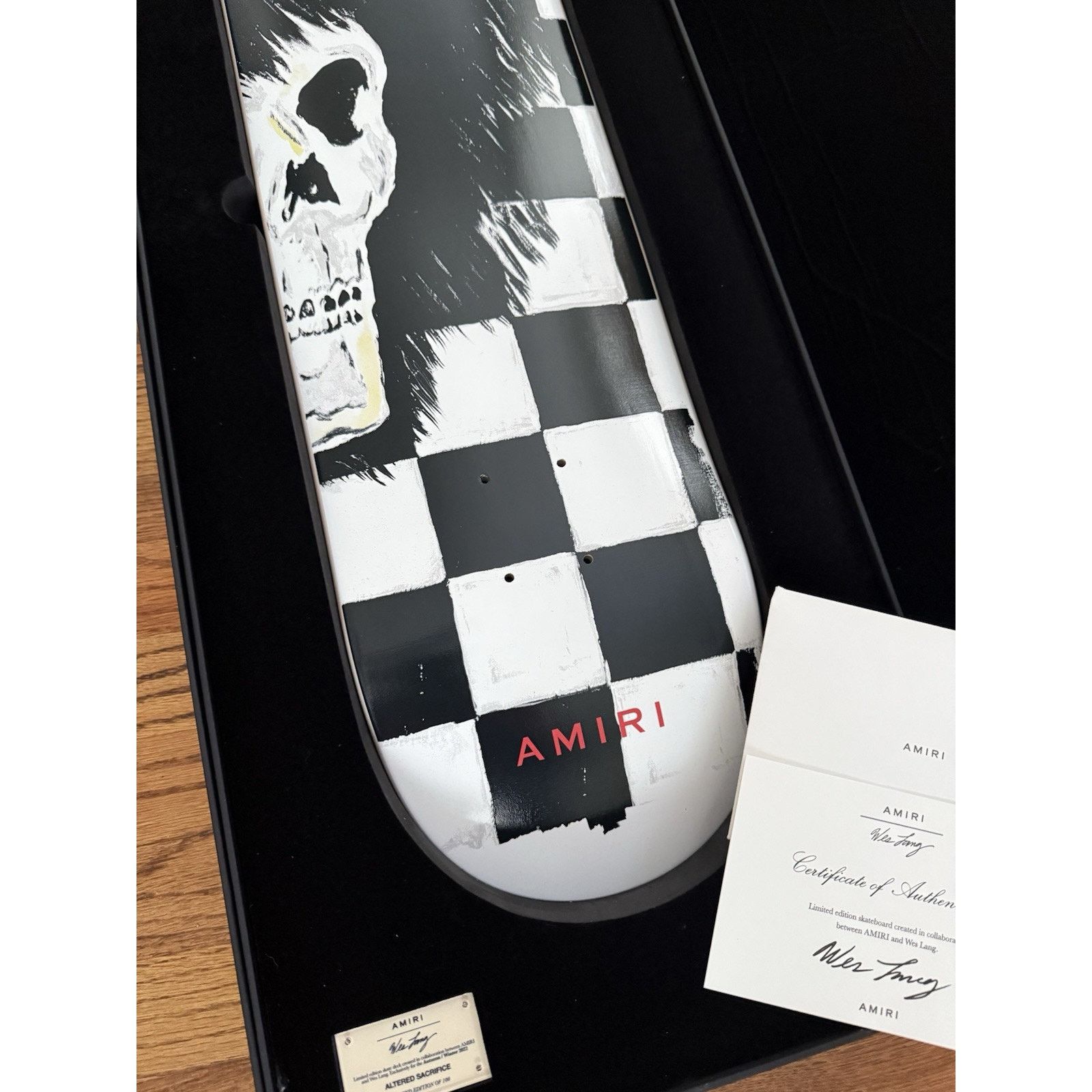 Amiri VERY limited AMIRI X WES LANG SKATEBOARD 54 Of 100 Size ONE SIZE - 6 Thumbnail