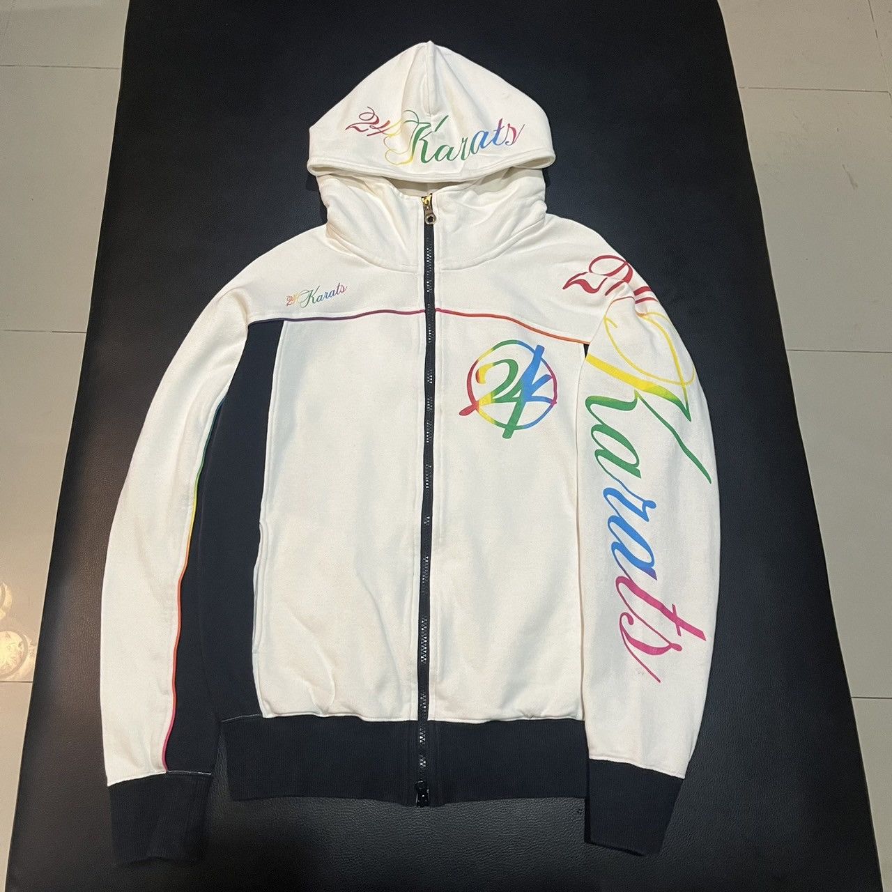 Japanese Brand 24karats zip up hoodie Size US L / EU 52-54 / 3 - 2 Thumbnail