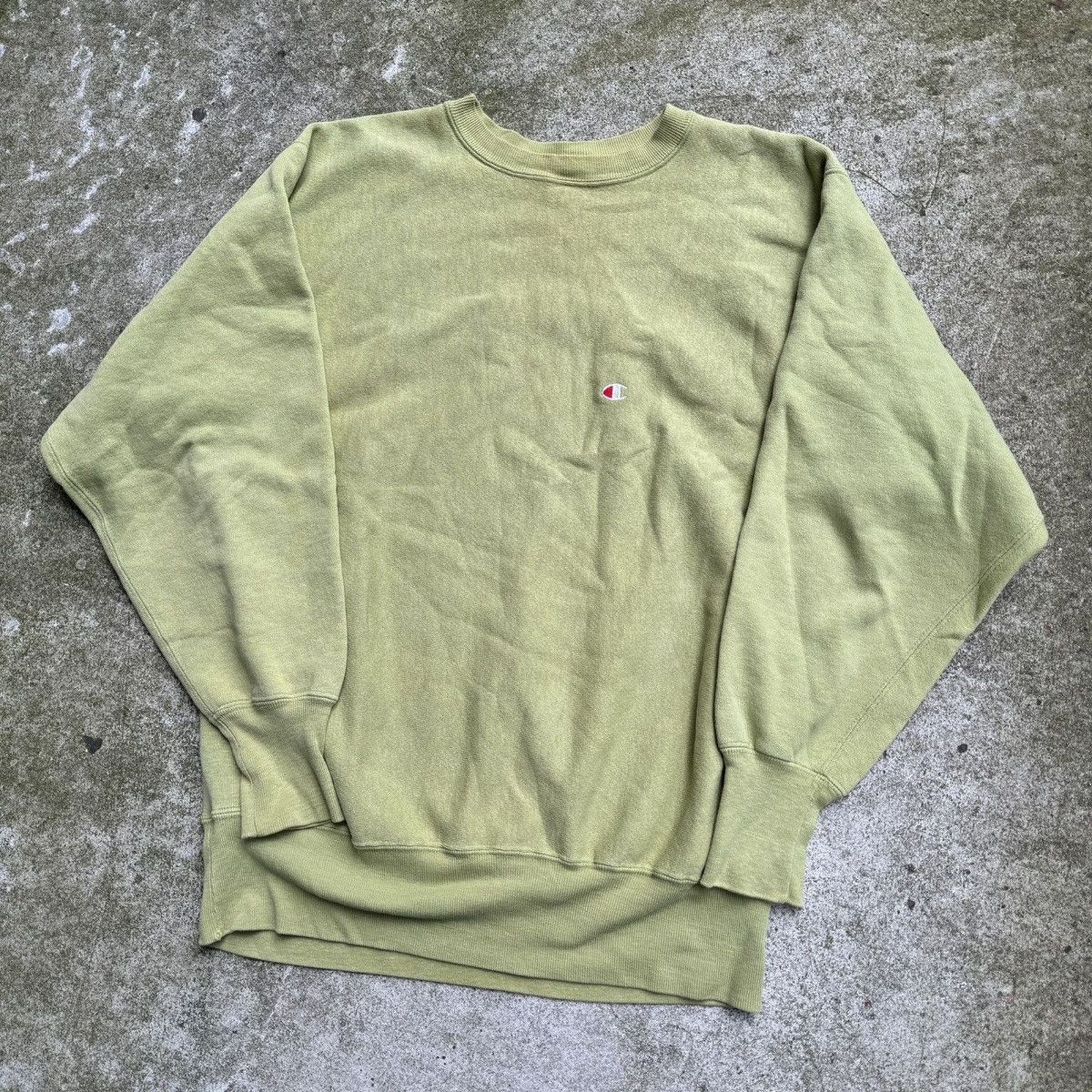 Champion 90s Champion Reverse Weave Green Sweatshirt Size US L / EU 52-54 / 3 - 2 Thumbnail