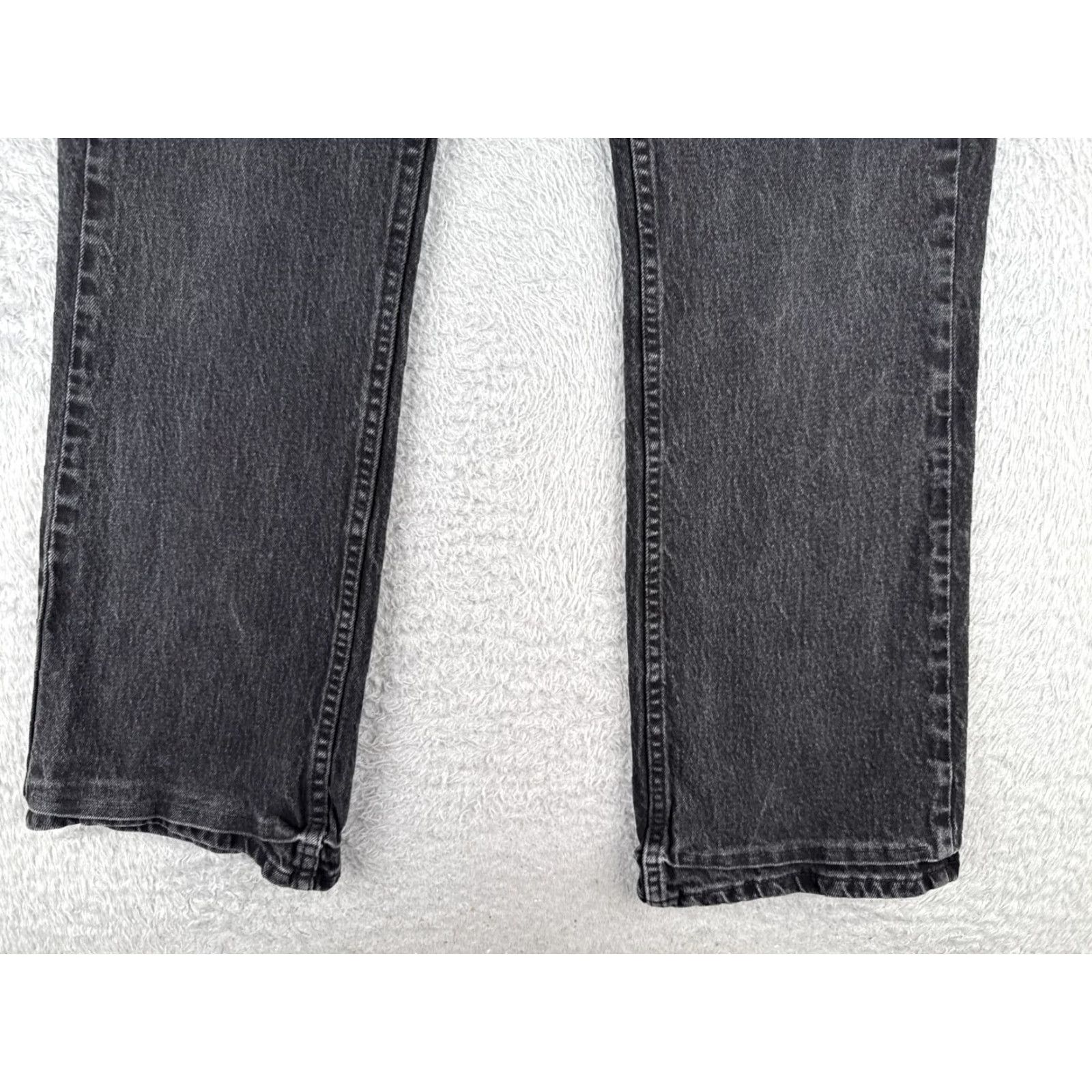 Lee Lee Jeans Womens 14 Black Mid Rise Straight Leg Denim Jeans 32x30 Size 36" / US 14 / IT 50 - 2 Thumbnail