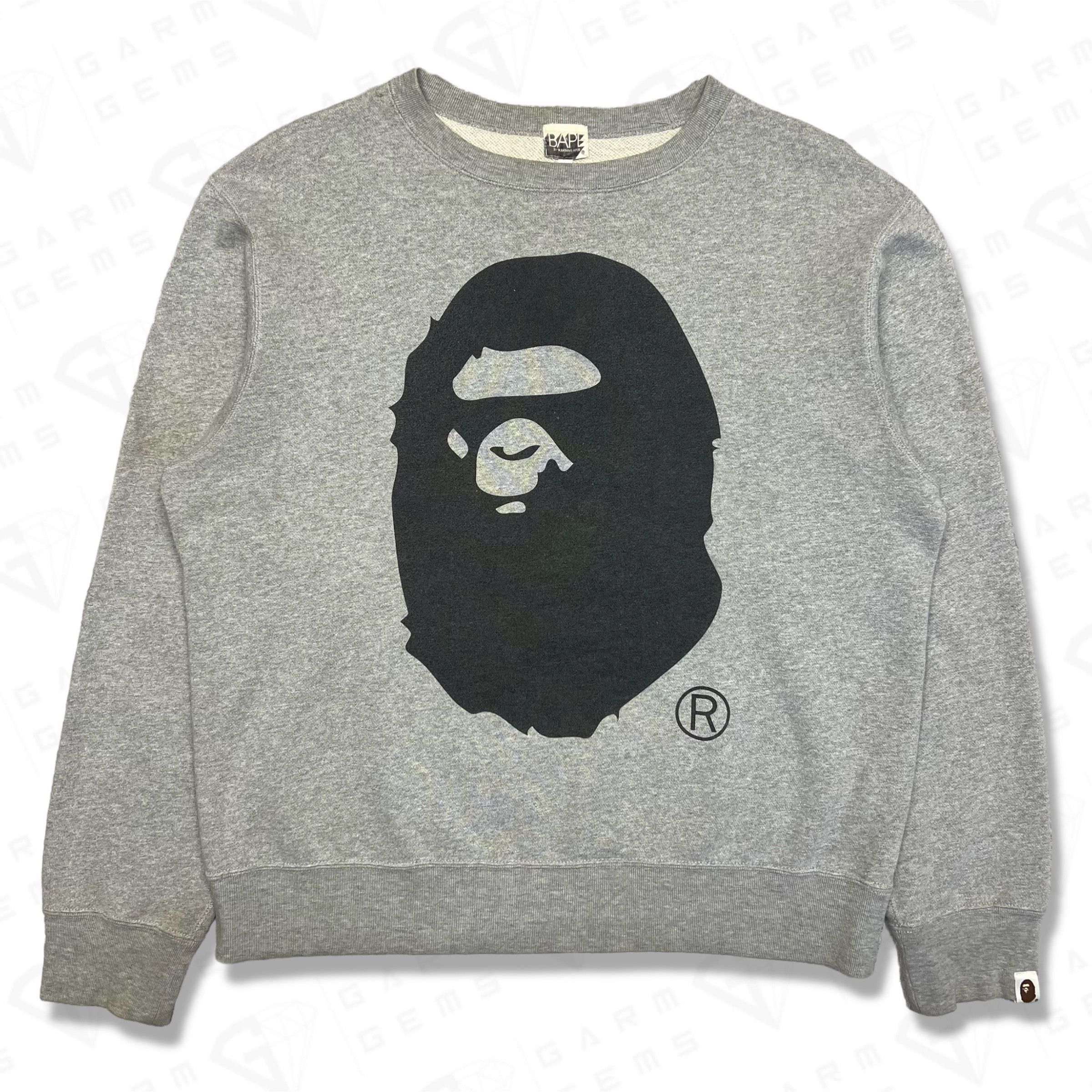 Bape Big Ape Head Crewneck Size US M / EU 48-50 / 2 - 1 Thumbnail