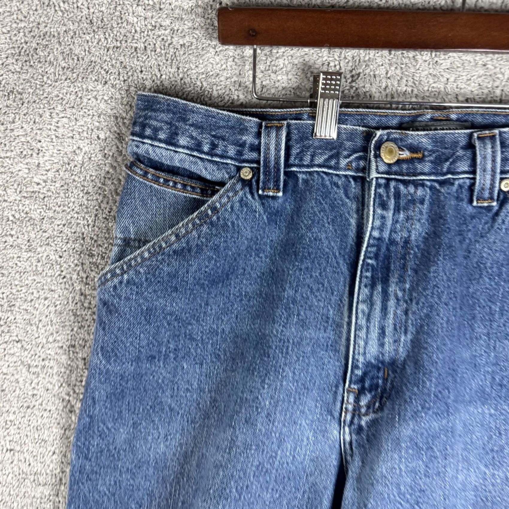 Vintage Cabela's Carpenter Jeans Mens 36x34 Blue Straight Relaxed Denim Workwear 9533 Size US 36 / EU 52 - 2 Thumbnail