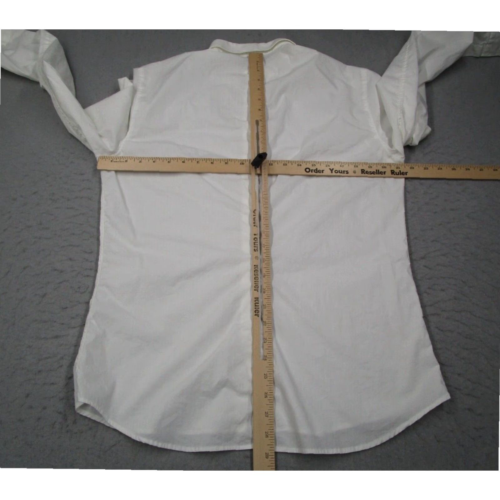 J.Lindeberg J.Lindeberg Mens White Long Sleeve Button Up Dress Shirt Cotton Blend Lightweight Size US XL / EU 56 / 4 - 7 Thumbnail