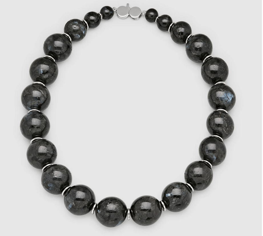 Tom Wood Cove Collection Collar/Necklace Norway Black Larvikite Stone Size ONE SIZE - 1 Thumbnail
