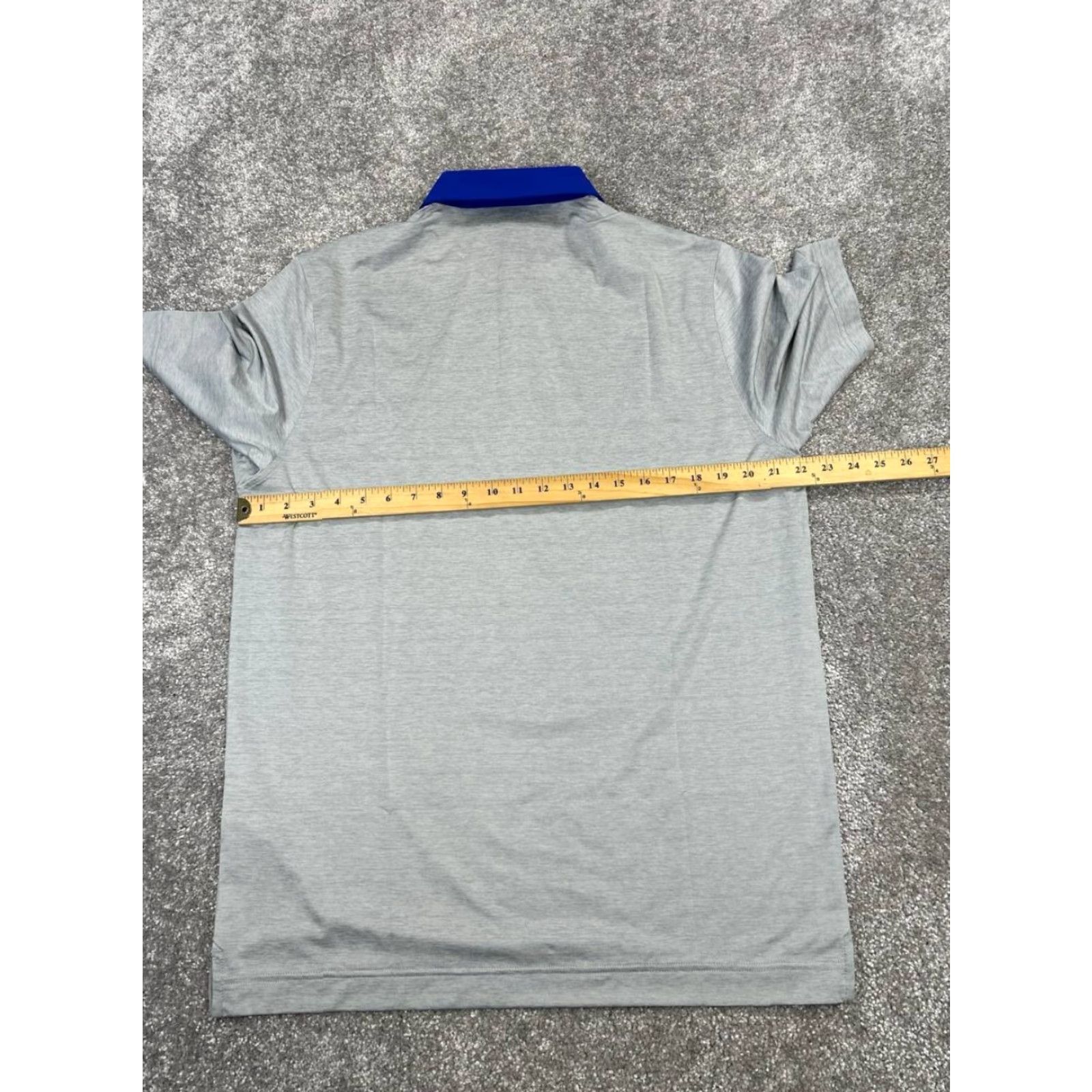 Vintage Blue Polo Shirt Mens Large Gray Golf New Size US L / EU 52-54 / 3 - 7 Thumbnail
