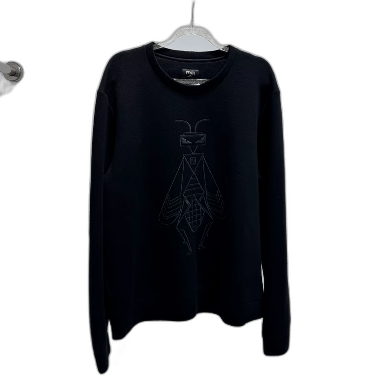 Fendi FENDI Embroidered Bee Sweatshirt Size US L / EU 52-54 / 3 - 1 Thumbnail