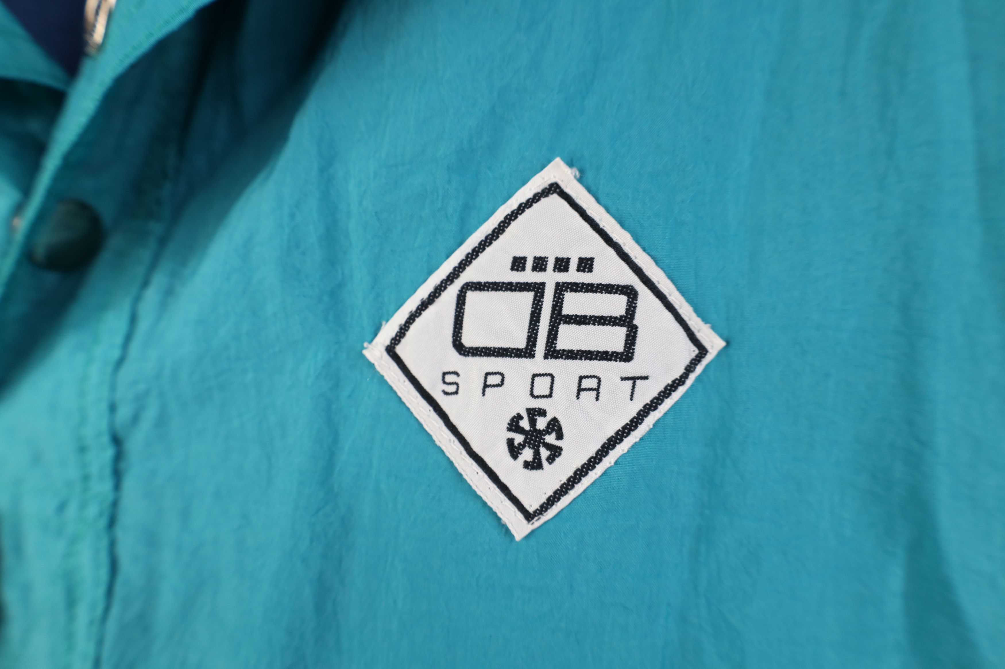 Vintage Vintage 90s Streetwear Packable Windbreaker Jacket Teal Size US XL / EU 56 / 4 - 4 Thumbnail