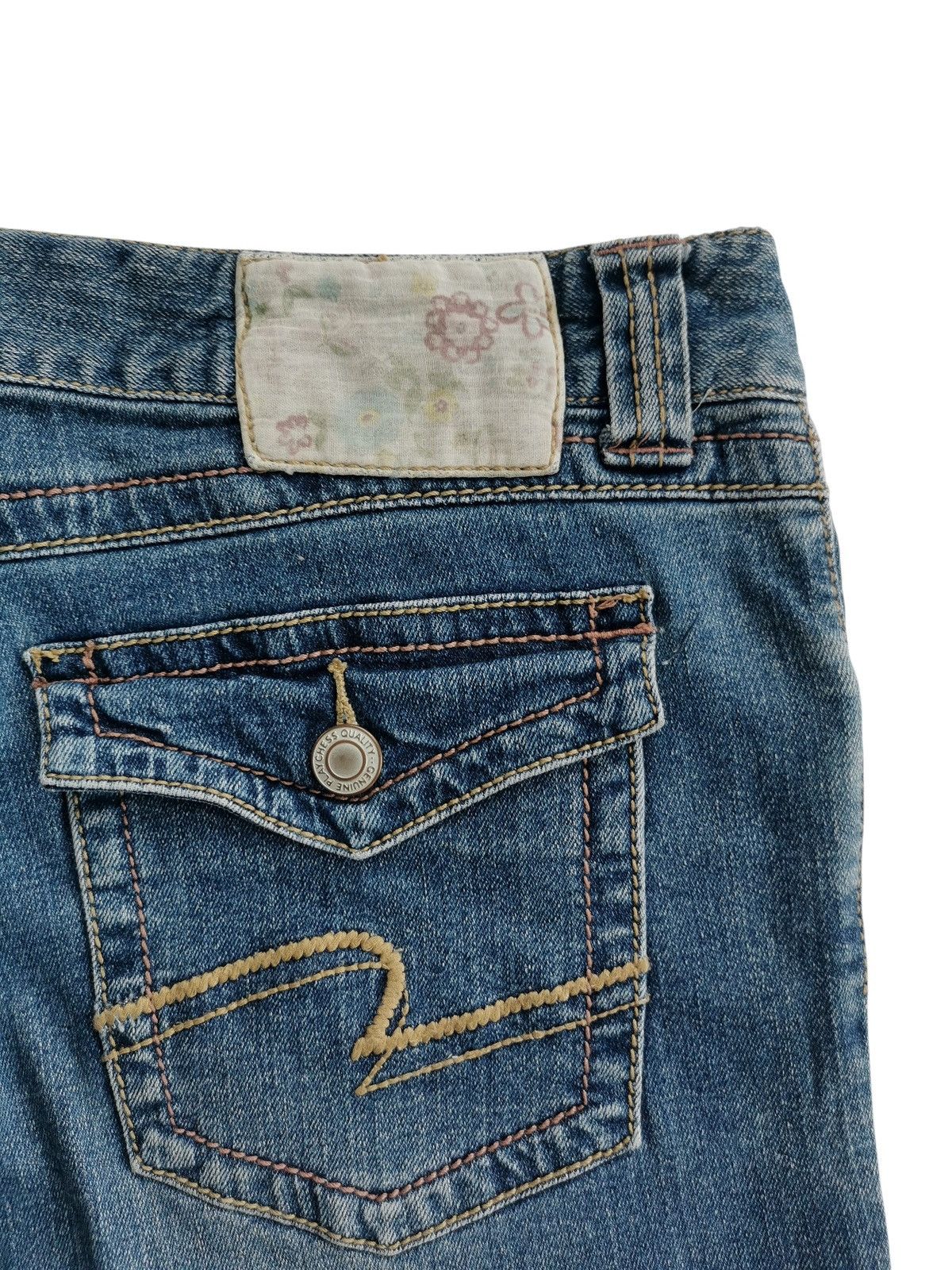 Japanese Brand Playchess Patchwork Flared Jeans Like If Six Was Nine Size US 32 / EU 48 - 6 Thumbnail