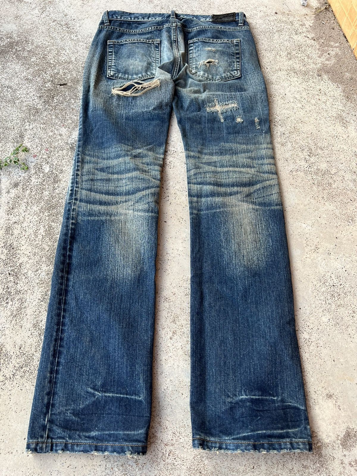 If Six Was Nine × JACKROSE JACK ROSE DISTRESSED RIPPED PUNK JEANS Size US 31 - 2 Thumbnail