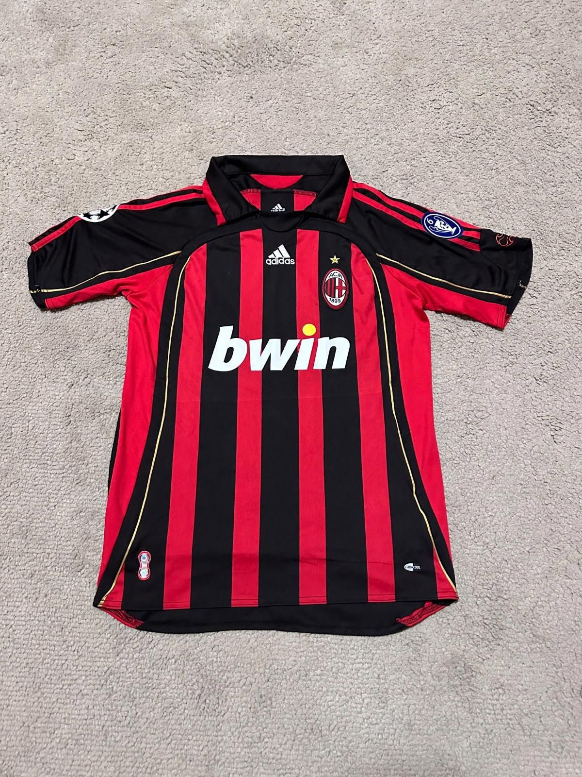 Adidas AC Milan Kaka #22 Adidas 2006 Football Shirt Soccer Jersey Size US M / EU 48-50 / 2 - 1 Thumbnail