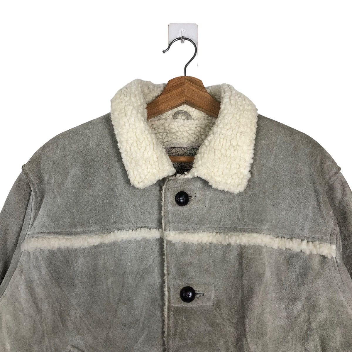 Japanese Brand 🔥70s VINTAGE SUEDE LEATHER CHORE JACKET CREATION CUBE JAPAN Size US M / EU 48-50 / 2 - 3 Thumbnail