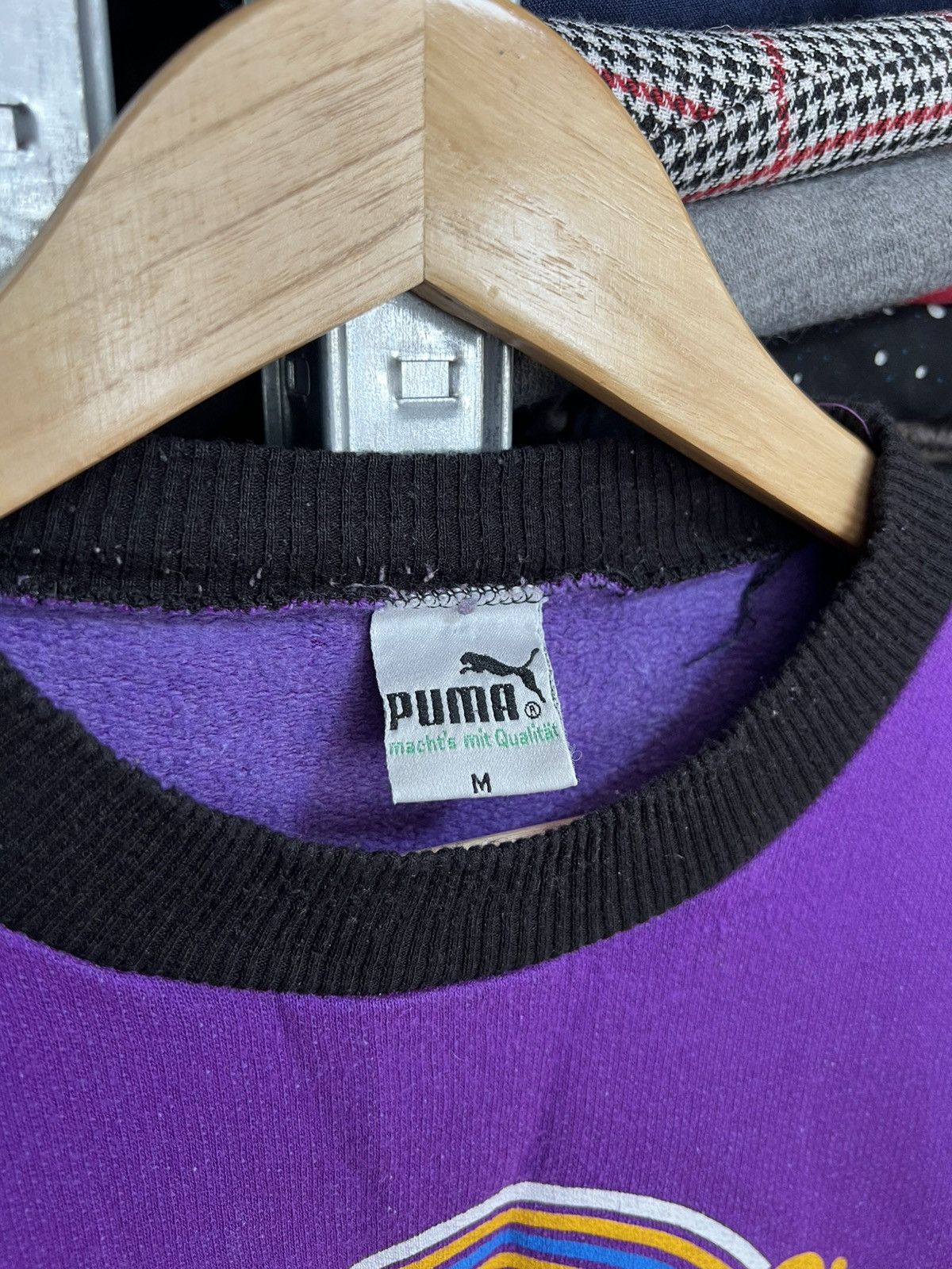 Puma Vintage Puma Line Jogging Club Sweatshirt Size M Rare 80s Size US M / EU 48-50 / 2 - 4 Thumbnail