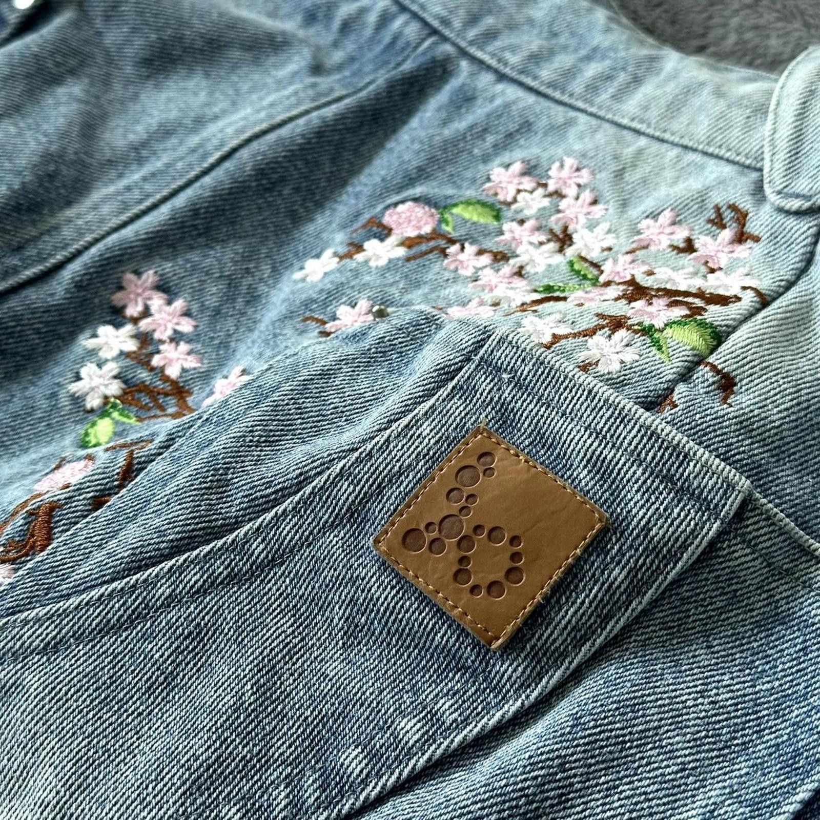 Other Badson Cherry Blossom Denim Pants Size US 32 / EU 48 - 1 Thumbnail