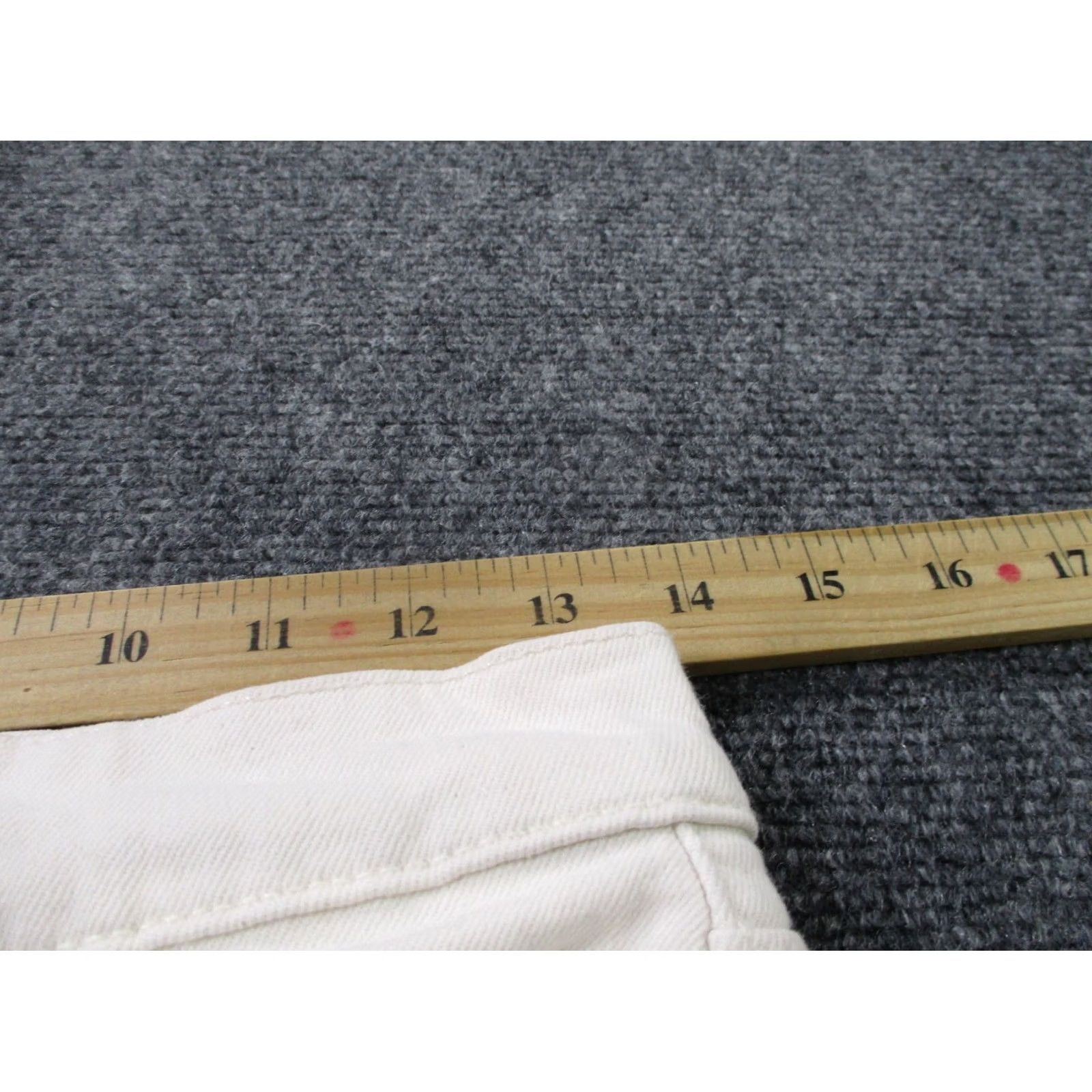 RE/DONE Re Done Pants Womens White Chino 90s High Rise Ankle Crop Straight Stretch 28 Size 28" / US 6 / IT 42 - 6 Thumbnail