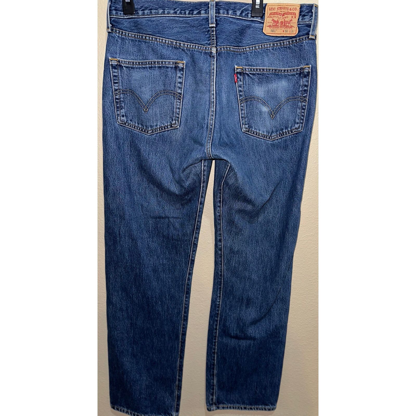 Levi's Levi’s 501 Jeans W36 L34 Vintage Button Fly Blue Denim Size US 36 / EU 52 - 2 Thumbnail