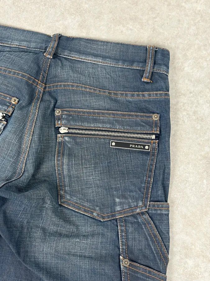 Prada AW2008 Prada Navy Faded Denim Jeans Size US 30 / EU 46 - 8 Thumbnail