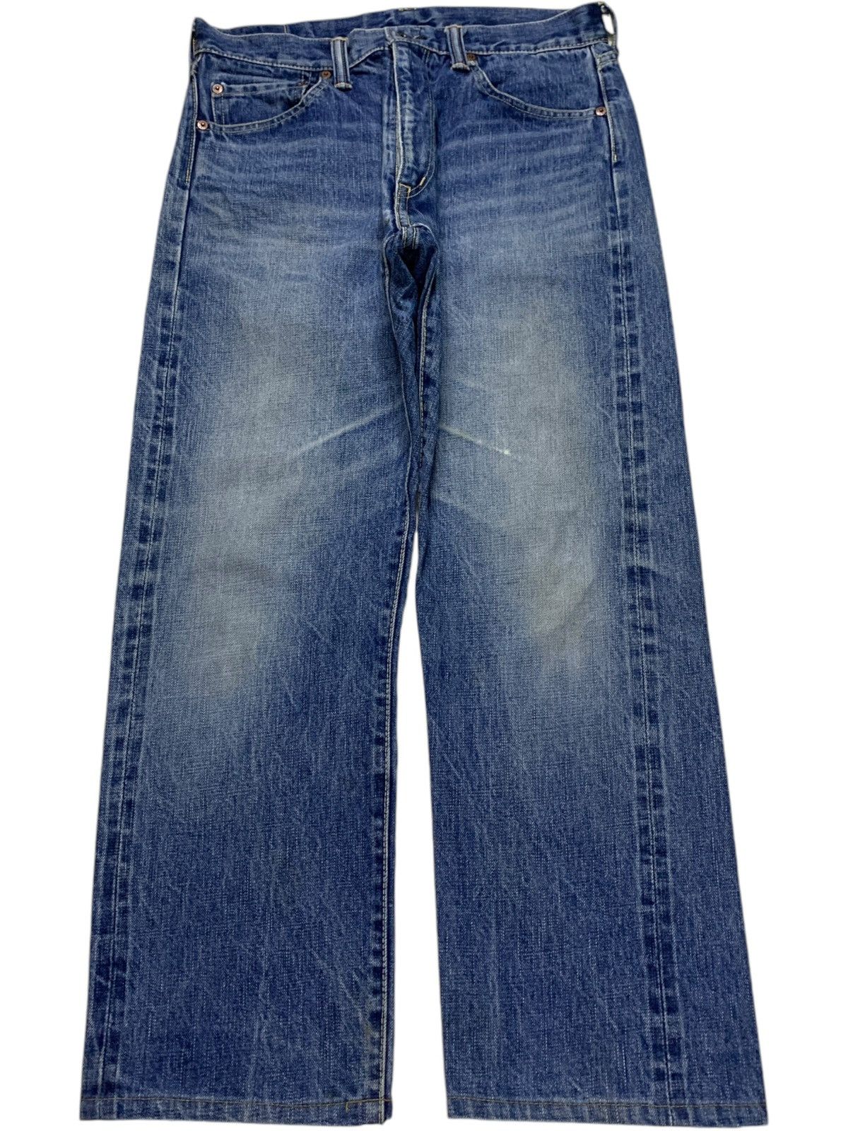 Japanese Brand × Post Overalls Vintage Japanese Post Overalls Selvedge Bartacks Loose Jeans Size US 31 - 2 Thumbnail