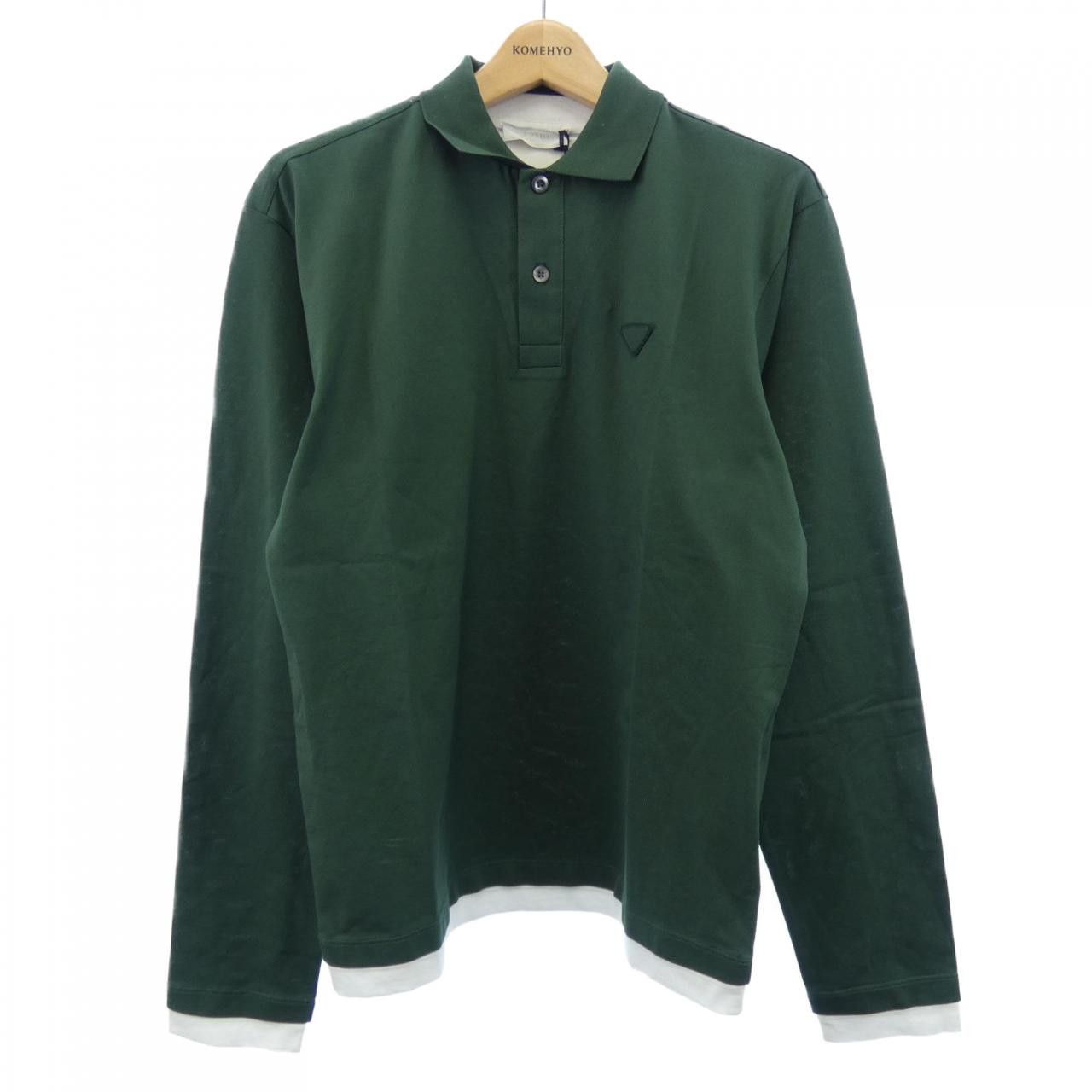 Prada Prada Prada Cotton Polo Shirt Textile Tops UJL72B SOOO 15DA DUTY FREE for USA Size ONE SIZE - 1 Thumbnail