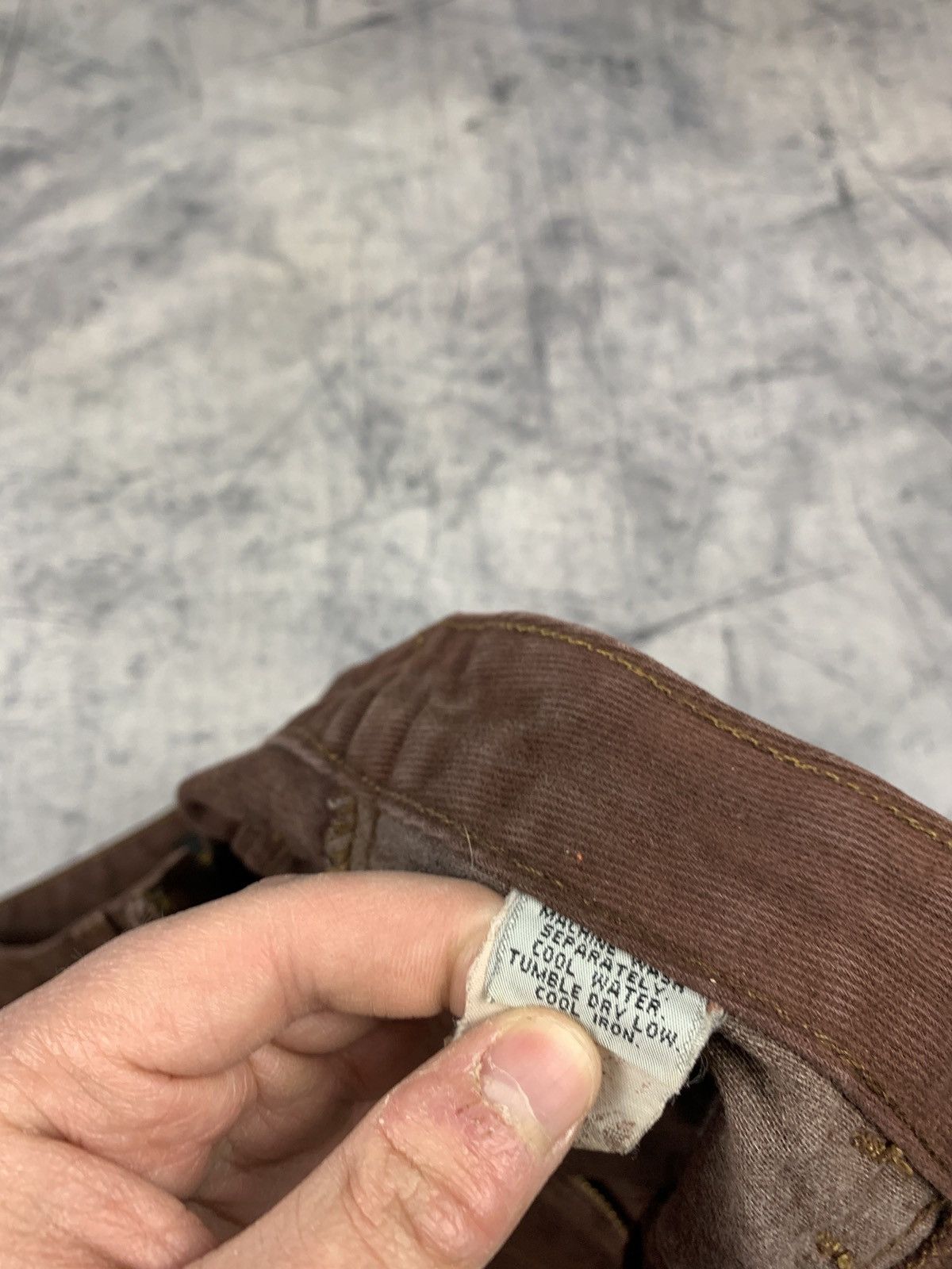 Marithe + Francois Girbaud Vintage Marithe Francois Girbaud Brown Jeans Avant Garde Size US 27 - 11 Thumbnail
