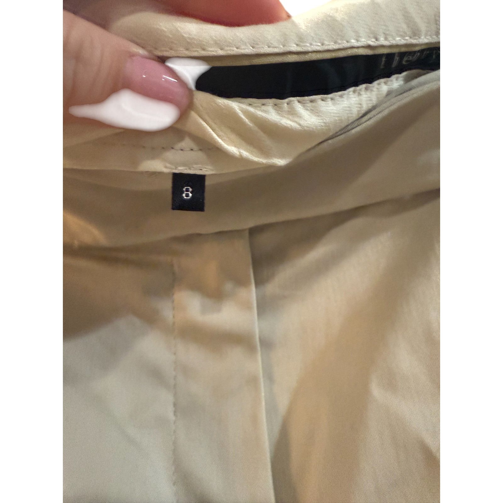 Theory Theory Tara Beige Flare Trousers - Size 8 - NWT Size 30" / US 8 / IT 44 - 5 Thumbnail