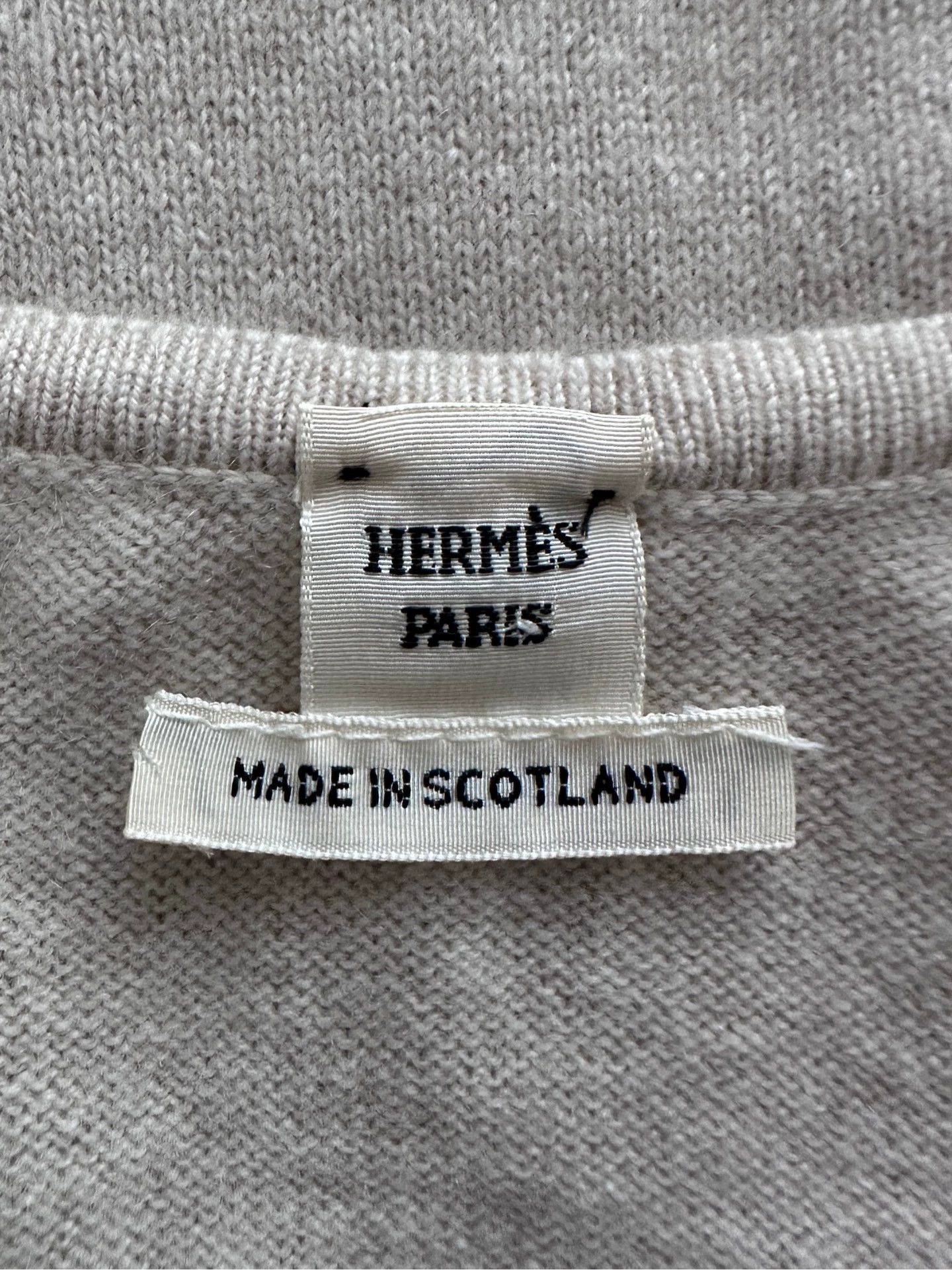 Hermes HERMES JPG cardigan crochet button women's beige Size M / US 6-8 / IT 42-44 - 9 Thumbnail