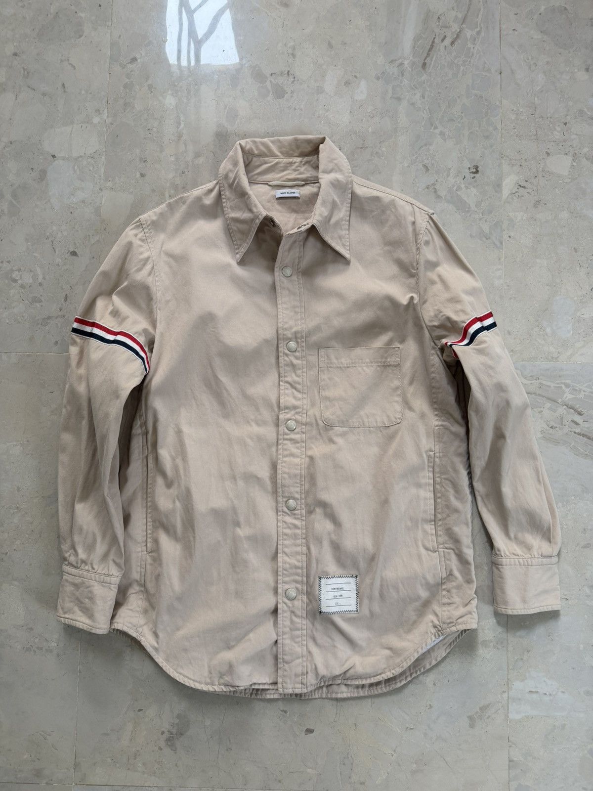 Thom Browne Thom Browne grosgrain armband shirt jacket Size US S / EU 44-46 / 1 - 2 Thumbnail