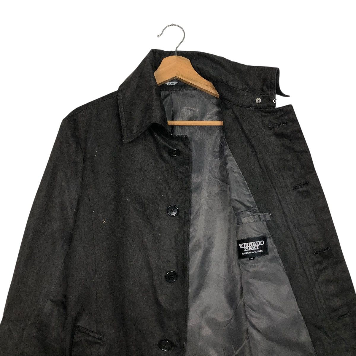 Tornado Mart 🔥RICH BLACK LONG JACKET TORNADO MART BELT BONDAGE Size US M / EU 48-50 / 2 - 14 Thumbnail