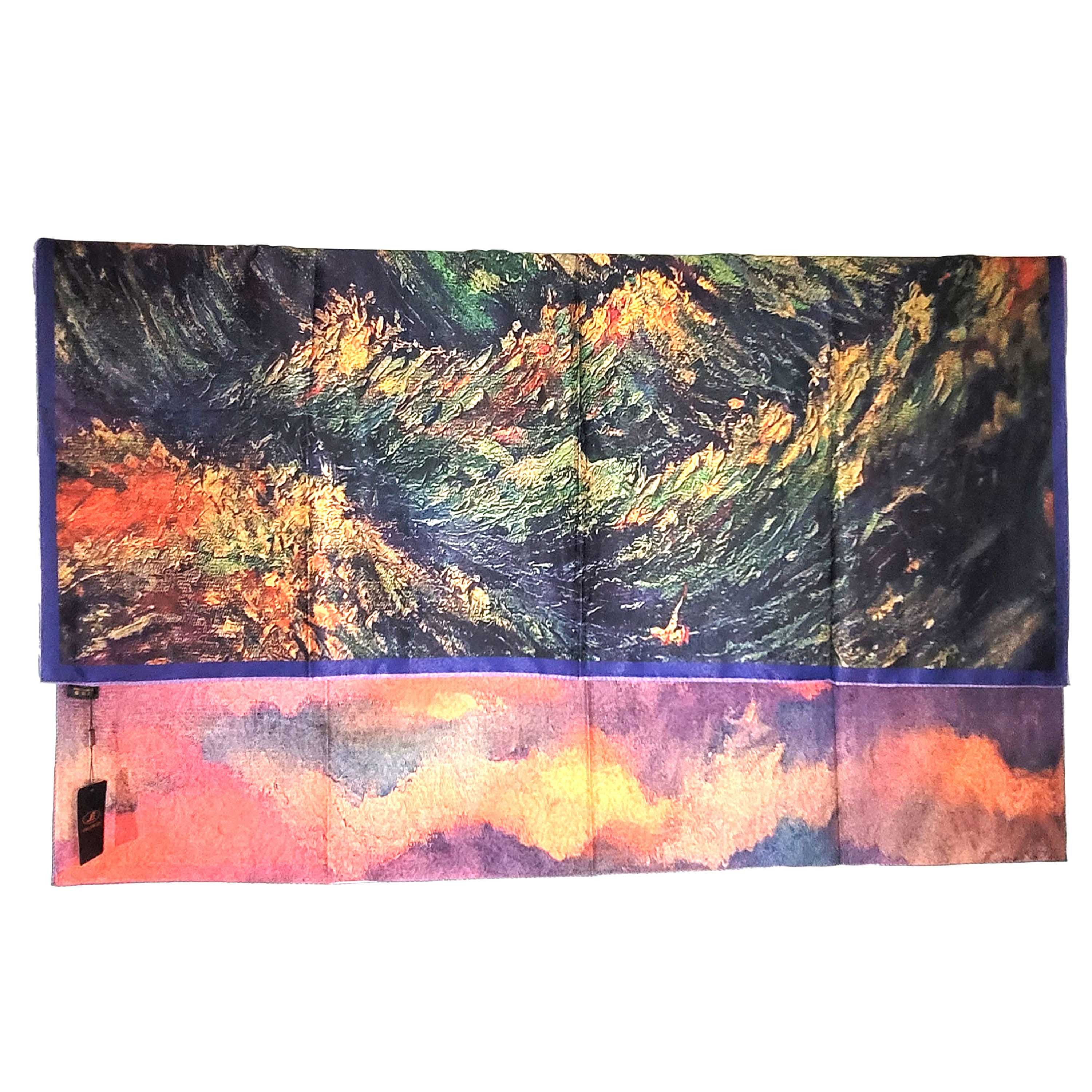 Other NWT Double Sided Silk Scarf 52"x52" Large Square Wrap 3224 Size ONE SIZE - 8 Thumbnail