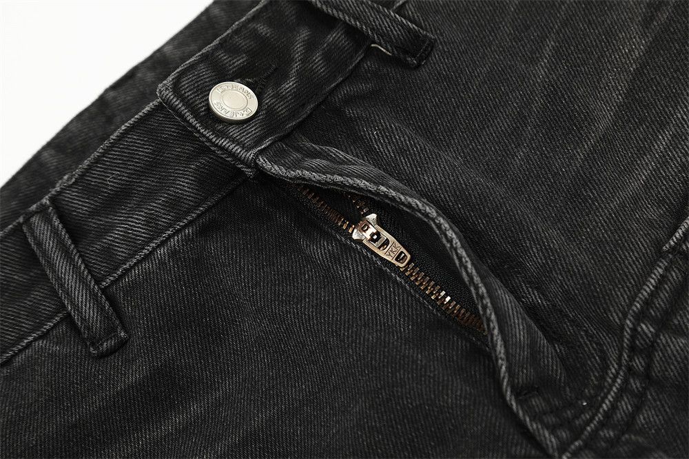 Japanese Brand × Jean Men's street style washed distressed straight jeans Size US 34 / EU 50 - 4 Thumbnail