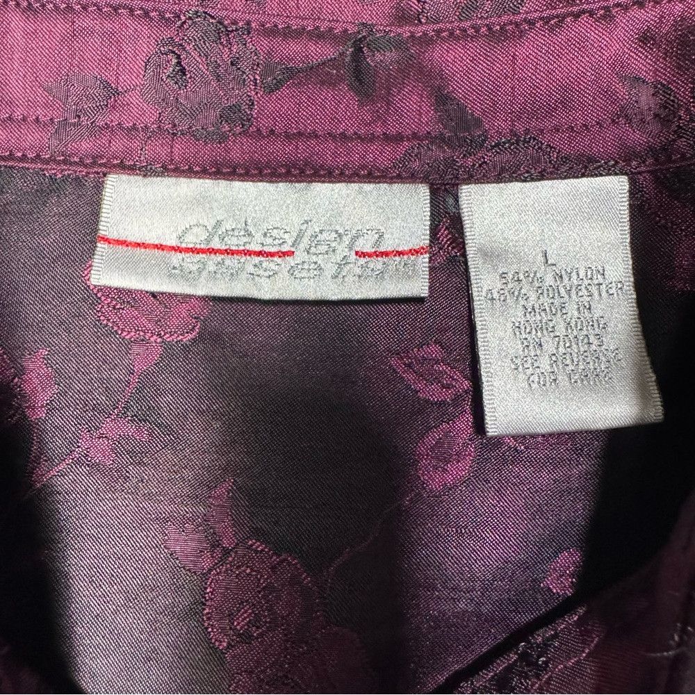 Other Vintage Design Assets Purple Taffeta Blouse Jacket Size L Size L / US 10 / IT 46 - 8 Thumbnail