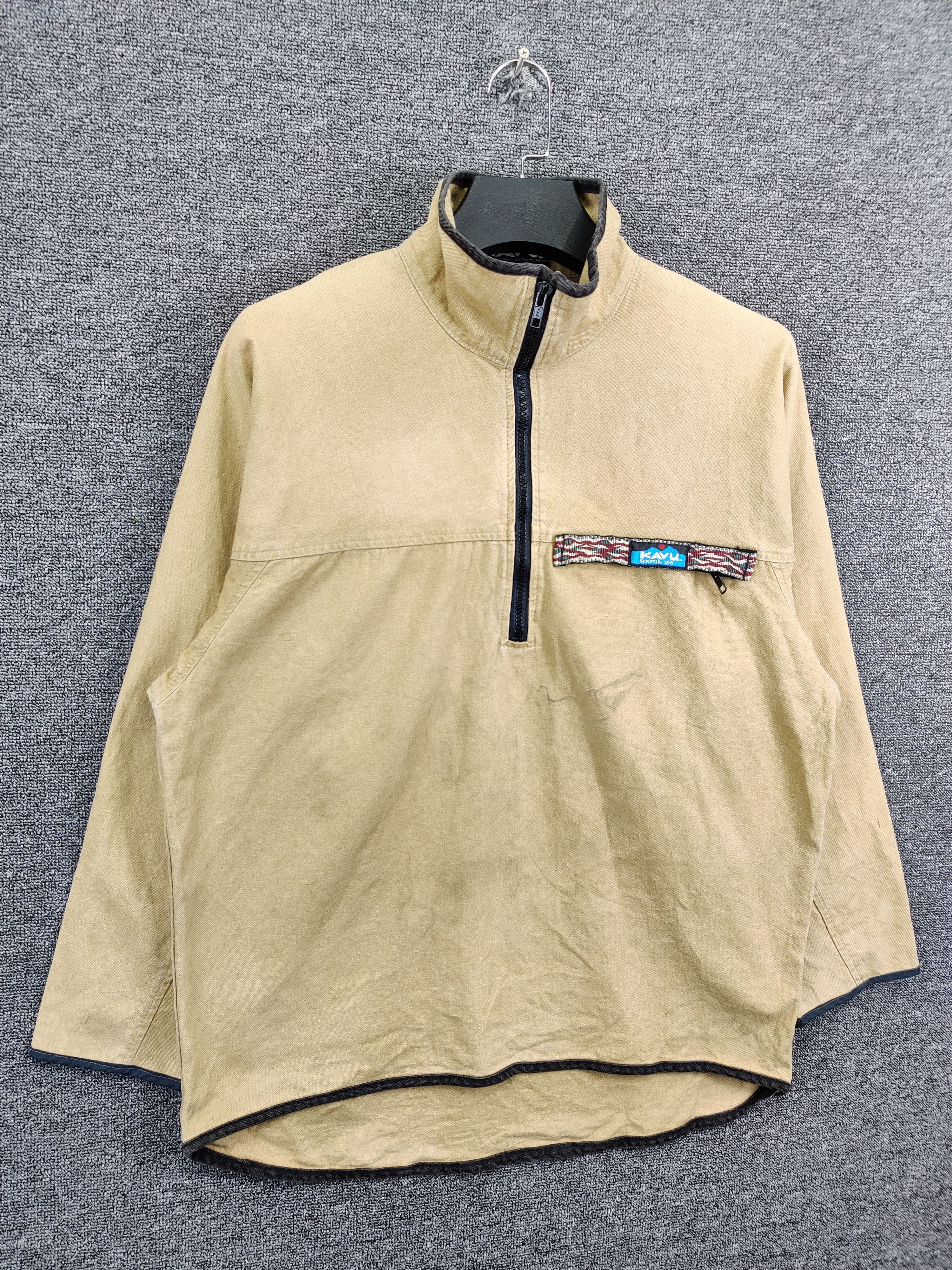 KAVU Vintage Kavu Duck Canvas Half Zipper Jacket Size US M / EU 48-50 / 2 - 5 Thumbnail