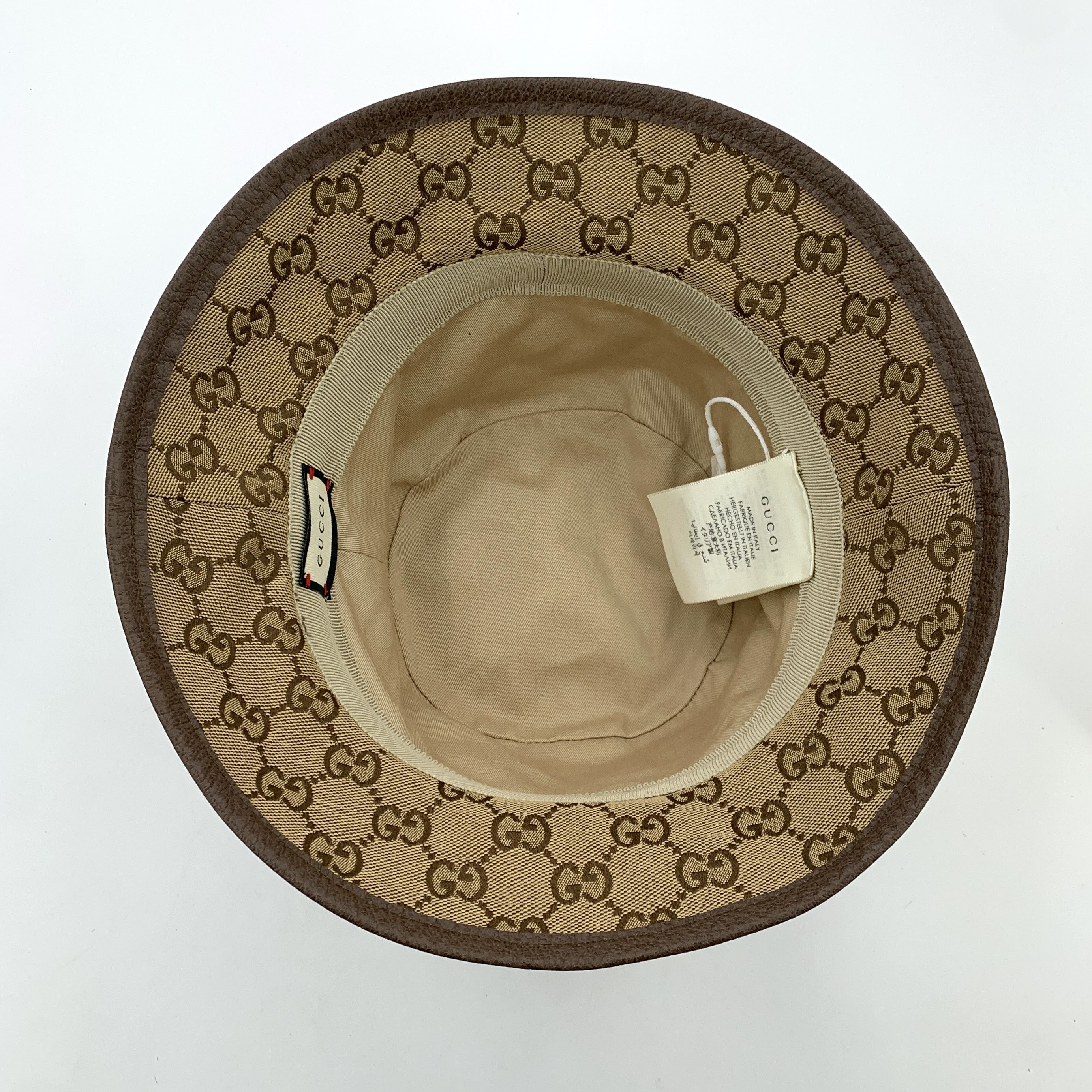 Gucci Gucci Monogram Bucket Hat Brown (58 cm) Size ONE SIZE - 6 Thumbnail