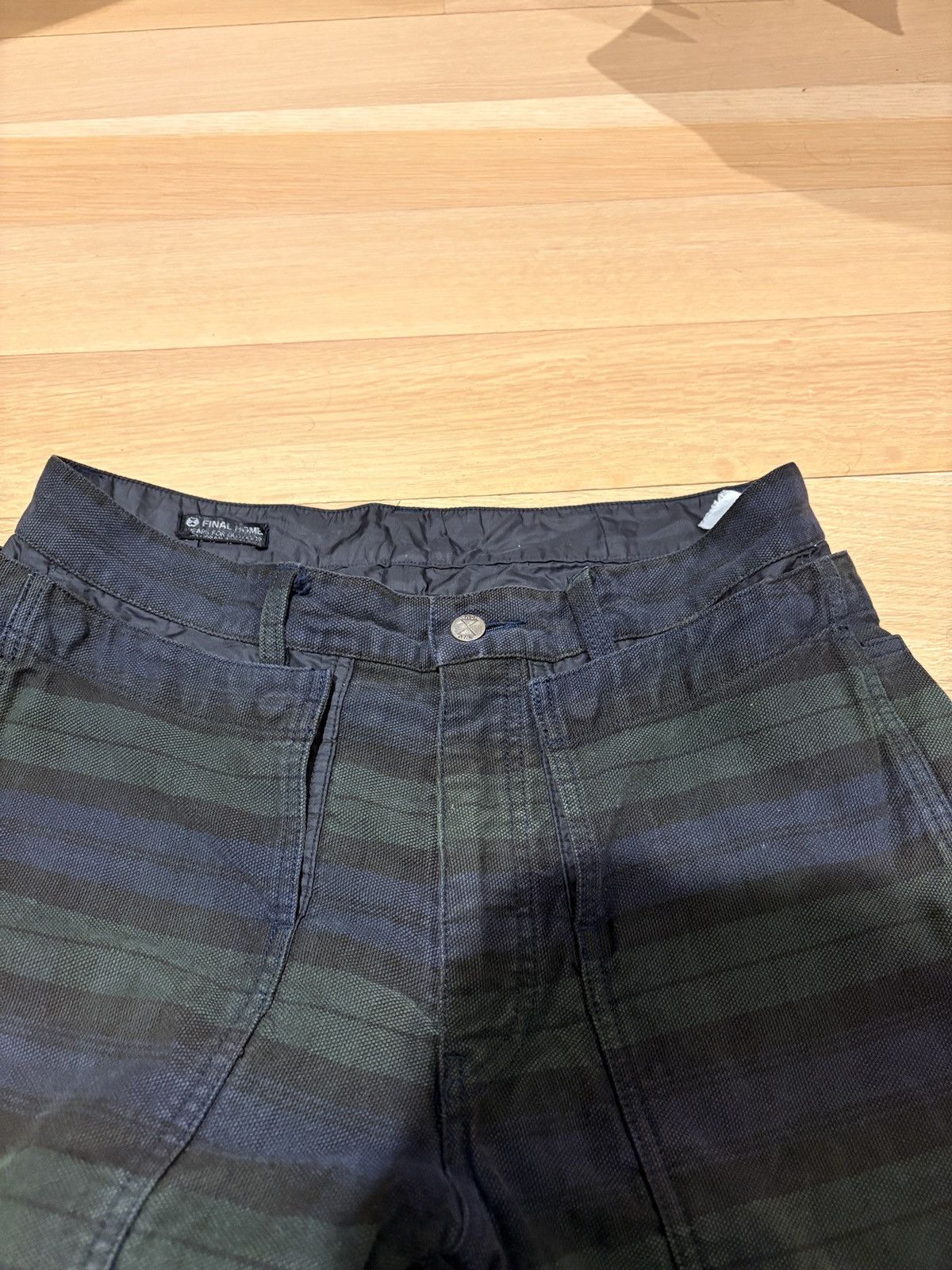 Final Home Final home striped double waisted pants Size US 32 / EU 48 - 4 Thumbnail