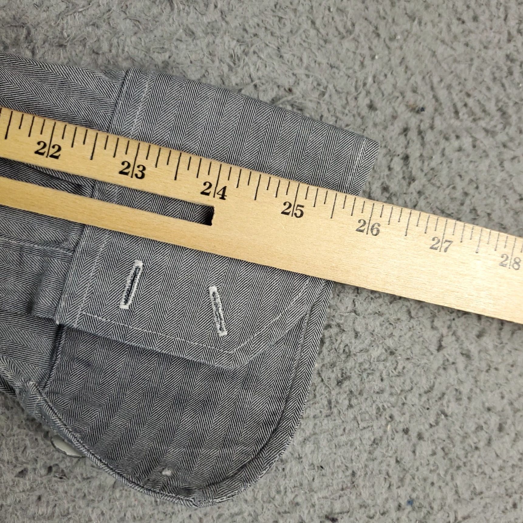 Rag & Bone rag & bone Shirt Mens 16 Gray Striped Dress Button Up Long Sleeve Size 42R - 6 Thumbnail