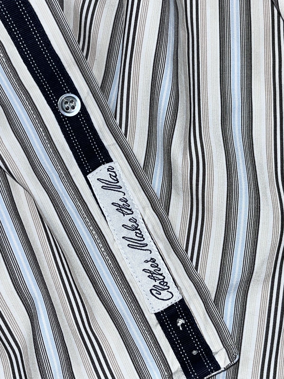 Dolce & Gabbana Vintage Dolce & Gabbana y2k Striped Italy Shirt Button Ups Size US M / EU 48-50 / 2 - 12 Thumbnail