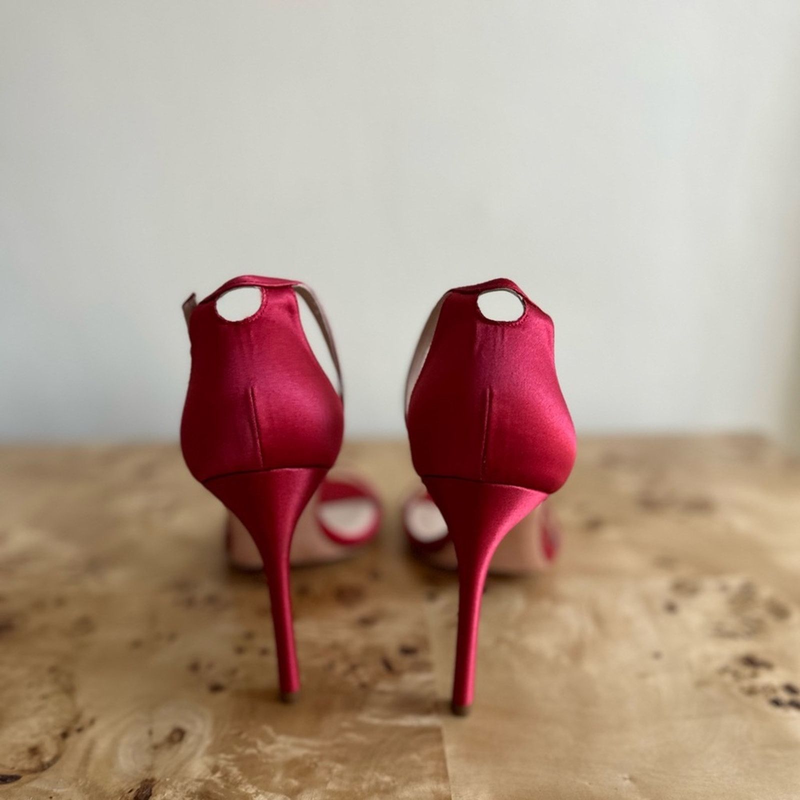 Stuart Weitzman Stuart Weitzman Nudistsong Red Heeled Sandals - 9 M Size US 9 / IT 39 - 4 Thumbnail