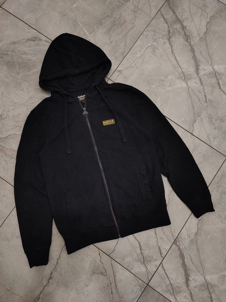 Barbour Barbour International Essential Full Zip Hoodie Black S size Size US S / EU 44-46 / 1 - 1 Thumbnail