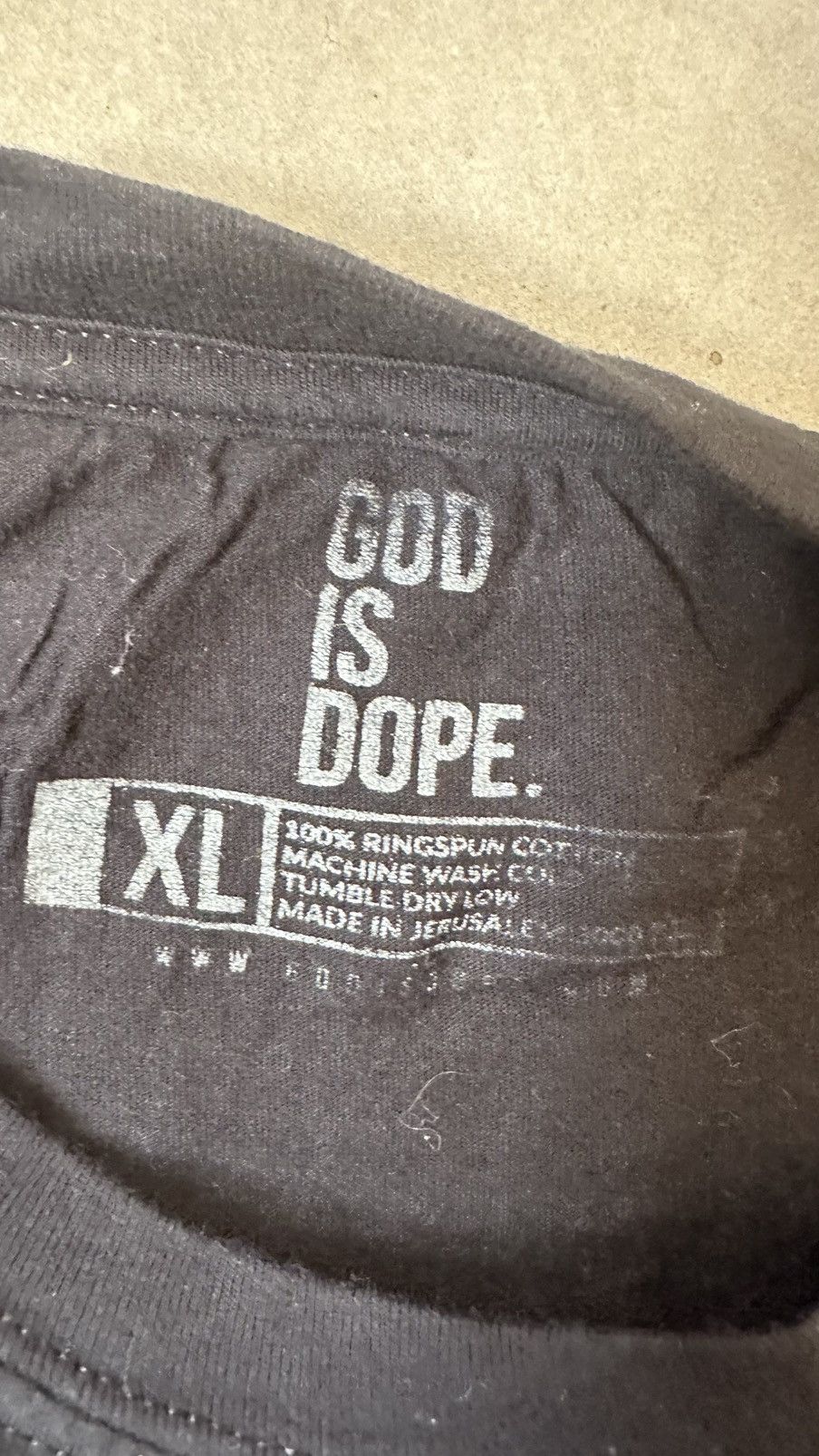 Vintage GOD IS DOPE JUST GOD TEE Size US XL / EU 56 / 4 - 4 Thumbnail