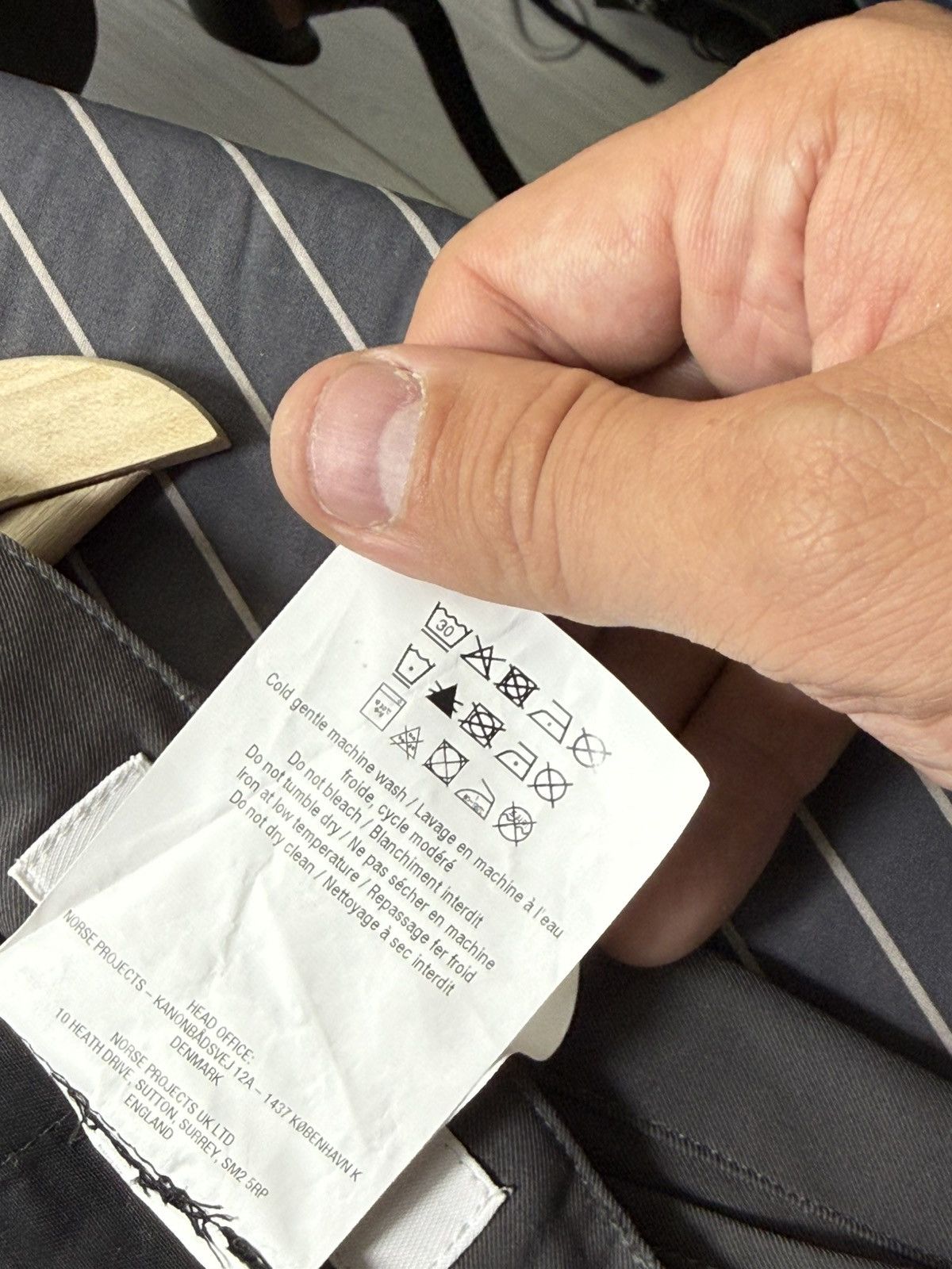 Norse Projects Norse Projects Technical Trousers Dark Grey Slim Fit Pants Size US 28 / EU 44 - 11 Thumbnail