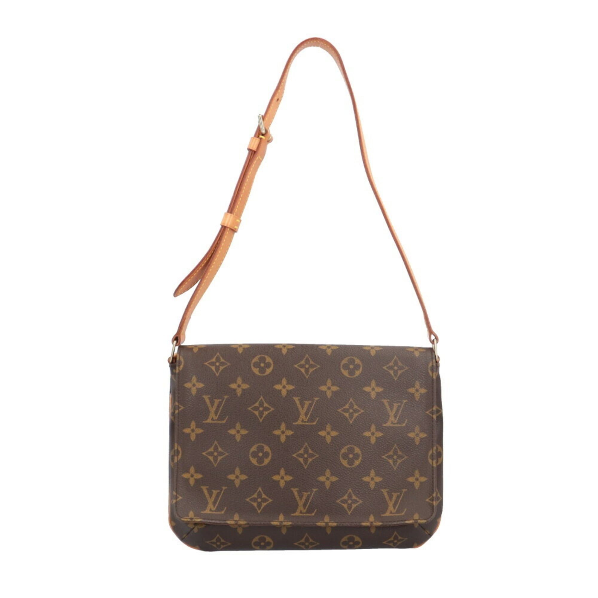 Louis Vuitton Musette Tango Short Monogram Shoulder Bag Canvas M51257 Brown Women's LOUIS VUITTON