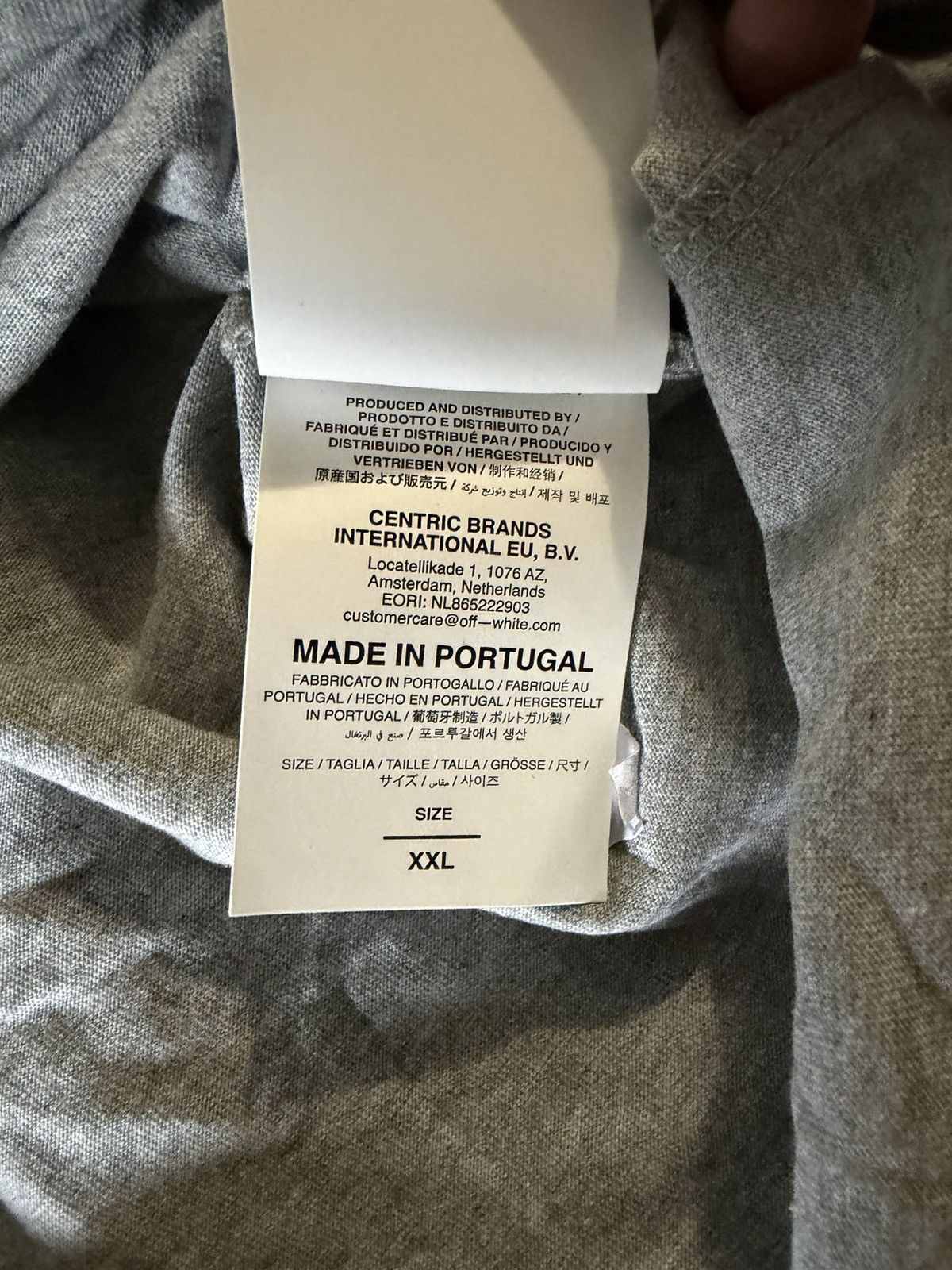 Off-White Off-White Chalk Arrow Skate Fit Tee Heather Grey Size XXL Size US XXL / EU 58 / 5 - 8 Thumbnail
