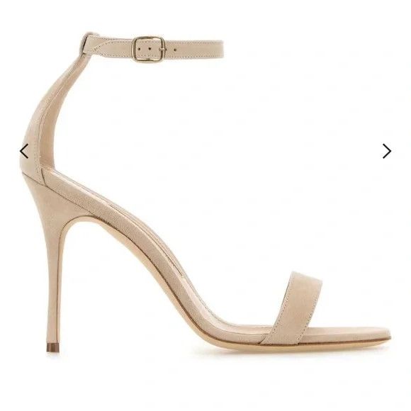 Manolo Blahnik BNIB Manolo Blahnik Beige Sandals Size US 9 / IT 39 - 4 Thumbnail