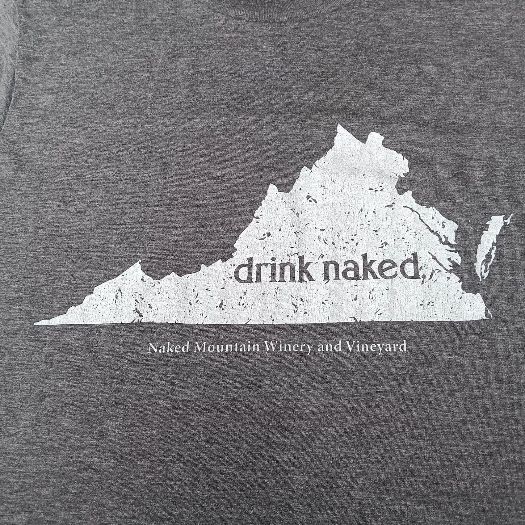 Vintage District Naked Mountain Winery Shirt S Gray Short Sleeve Crew Neck T-Shirt Men Graphic Print Virginia Winery Wine Theme Size US S / EU 44-46 / 1 - 2 Thumbnail