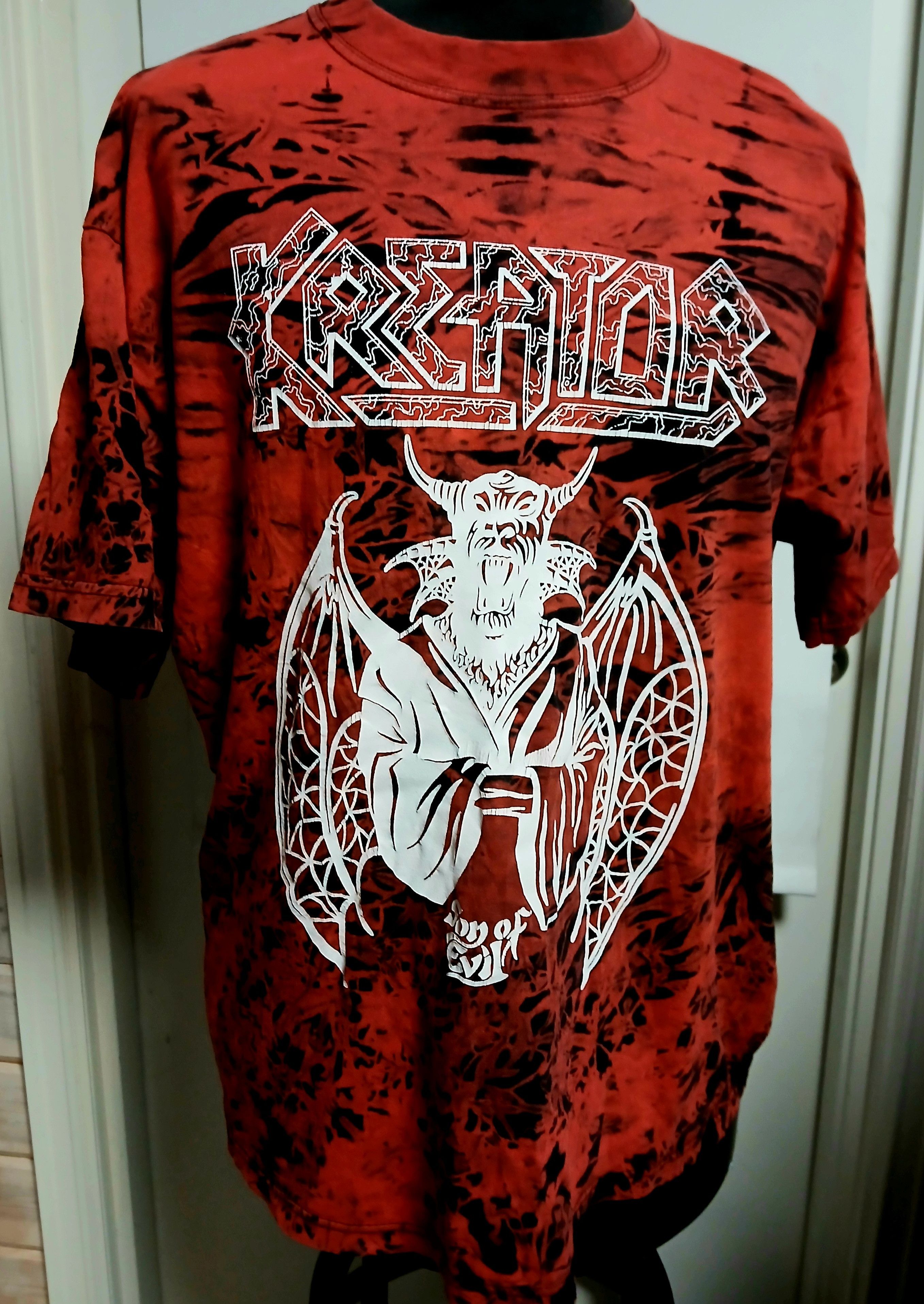 Band Tees Kreator Son of evil 90's red/black fade out tag Size US XL / EU 56 / 4 - 1 Thumbnail