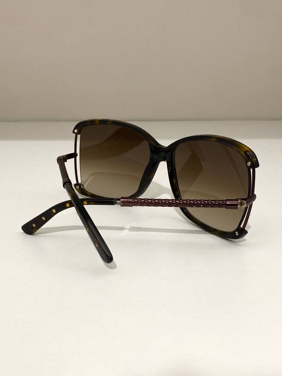 Bottega Veneta Bottega Veneta Oversized Rimless Intrecciato Sunglasses Y2K Size ONE SIZE - 5 Thumbnail