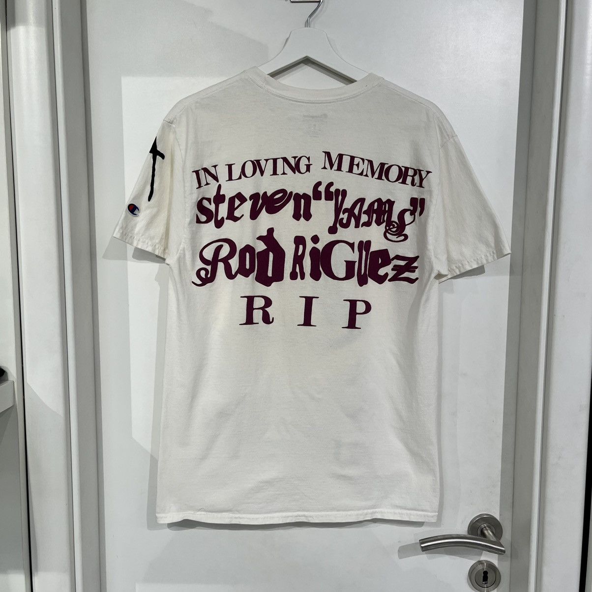 Cactus Plant Flea Market × Champion CPFM In Loving Memory Tee White Size US M / EU 48-50 / 2 - 2 Thumbnail